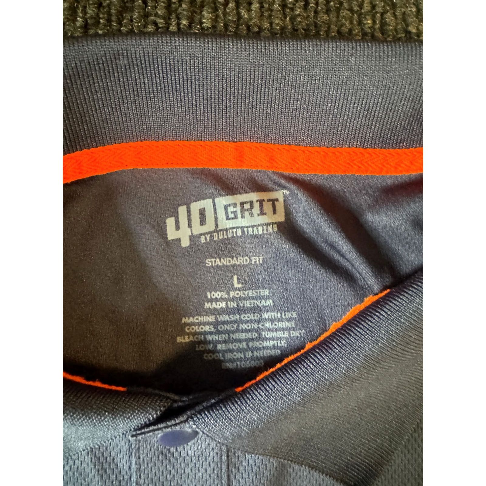 Vintage Duluth 40 Grit Polo Shirt Men Large Navy Lightweight Blue Short Sleeve Pullover 40 Grit Size US L / EU 52-54 / 3 - 2 Thumbnail