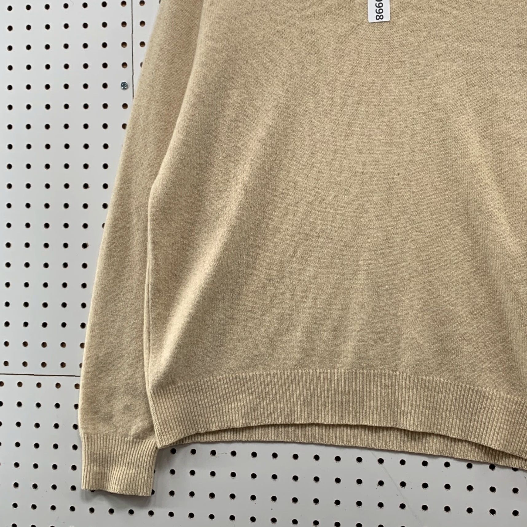 Vintage Woods & Gray 100% Cashmere Knit Sweater Mens Large Beige V-Neck Pullover Size US L / EU 52-54 / 3 - 6 Thumbnail