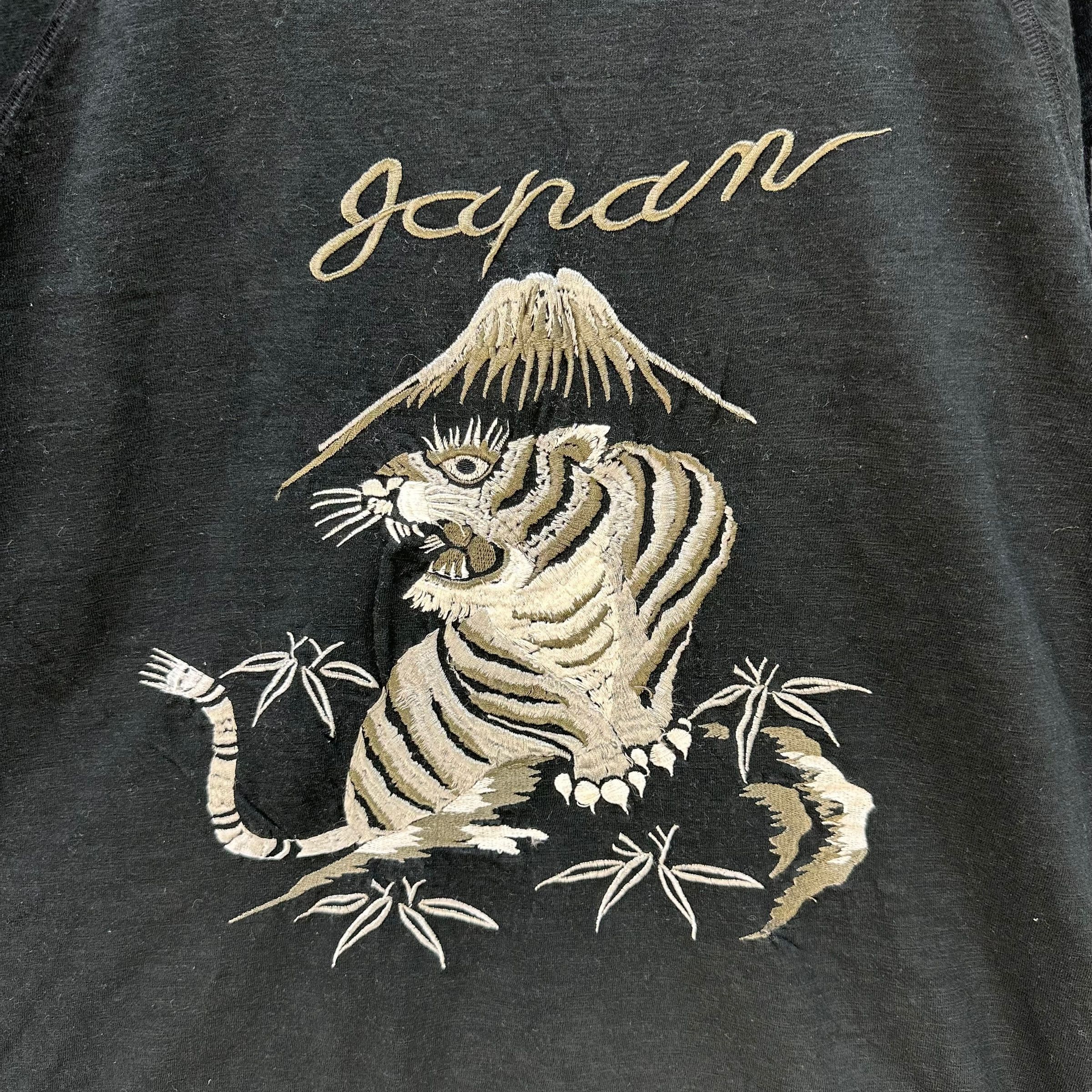 Japanese Brand Japan Tiger Embroidery Logo Half Button Tees #9154-63 Size US XL / EU 56 / 4 - 2 Thumbnail