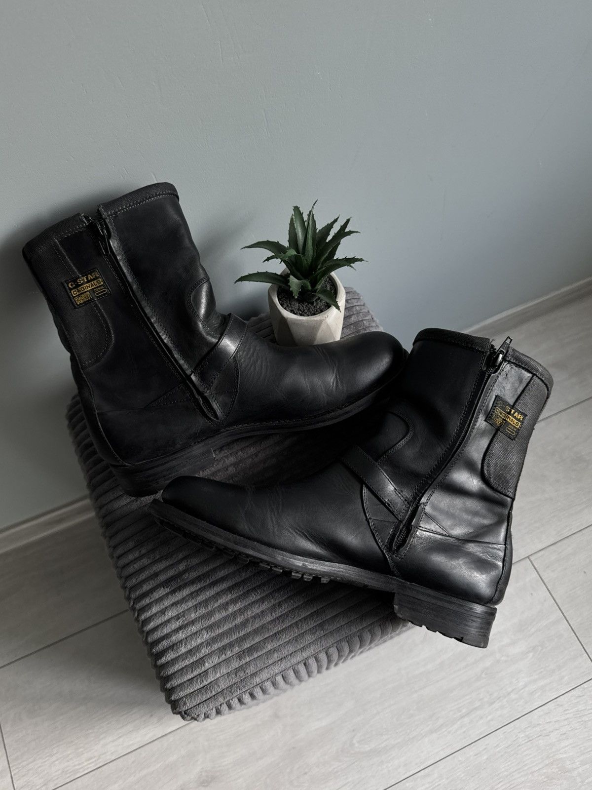 G-Star Vintage G-star Raw High Leather Strap Boots Size US 9 / EU 42 - 3 Thumbnail