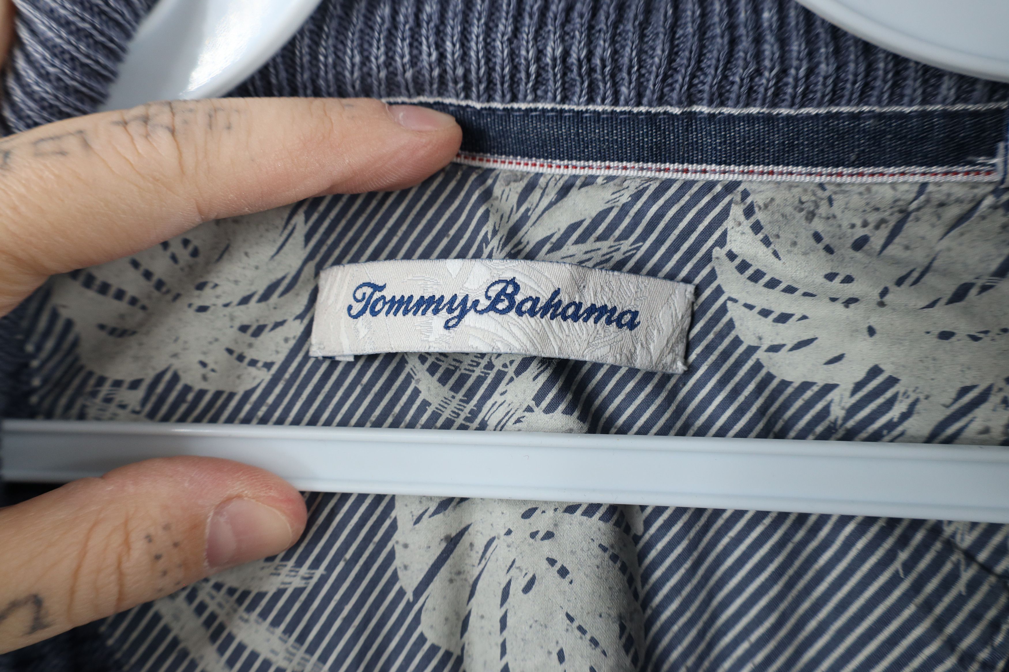 Tommy Bahama × Vintage Tommy Bahama Cotton Ribbed Knit Half Zip Pullover Sweater Size US XXL / EU 58 / 5 - 6 Thumbnail