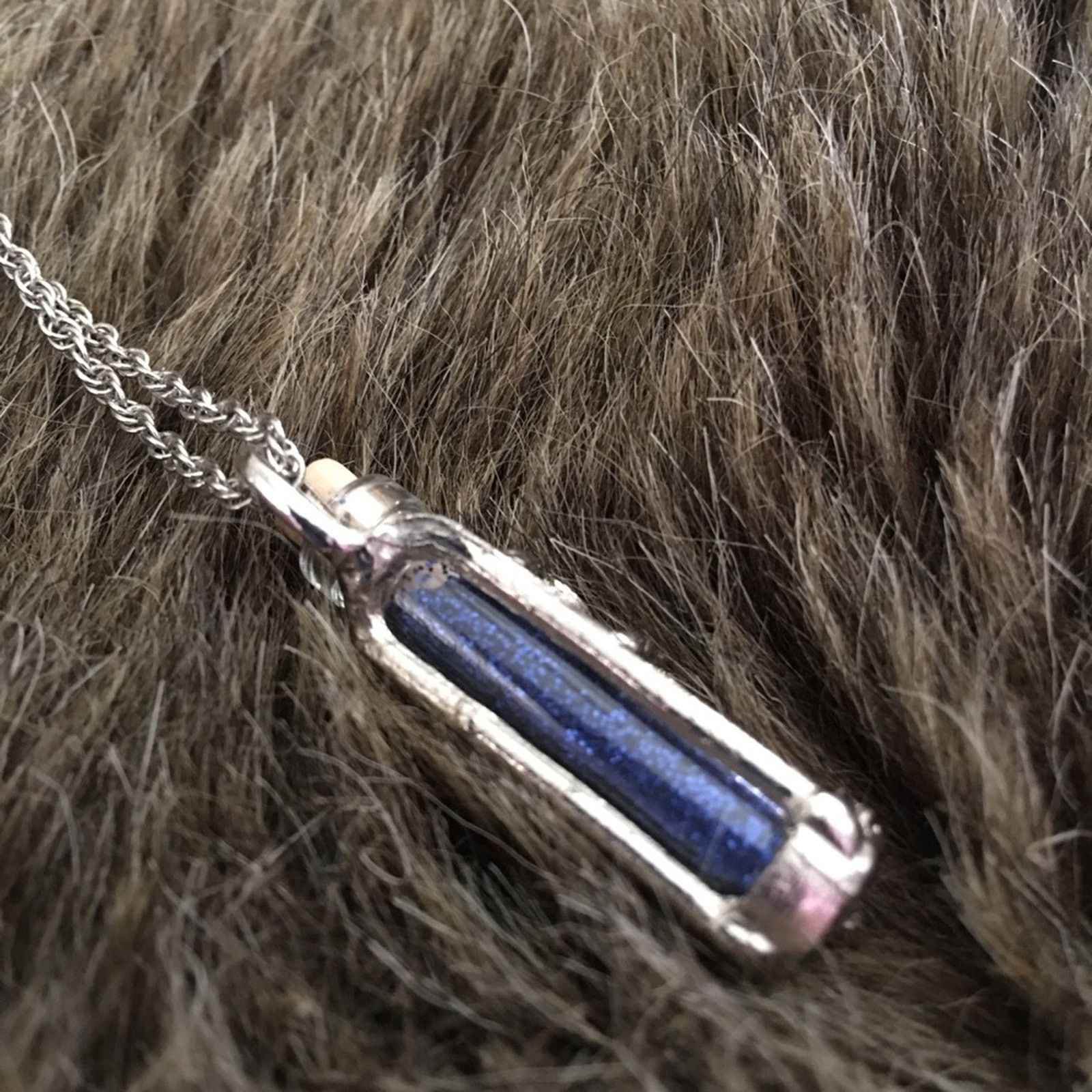 Jewelry Fairy dust bottle with cork on twisted rope chain Size ONE SIZE - 8 Thumbnail