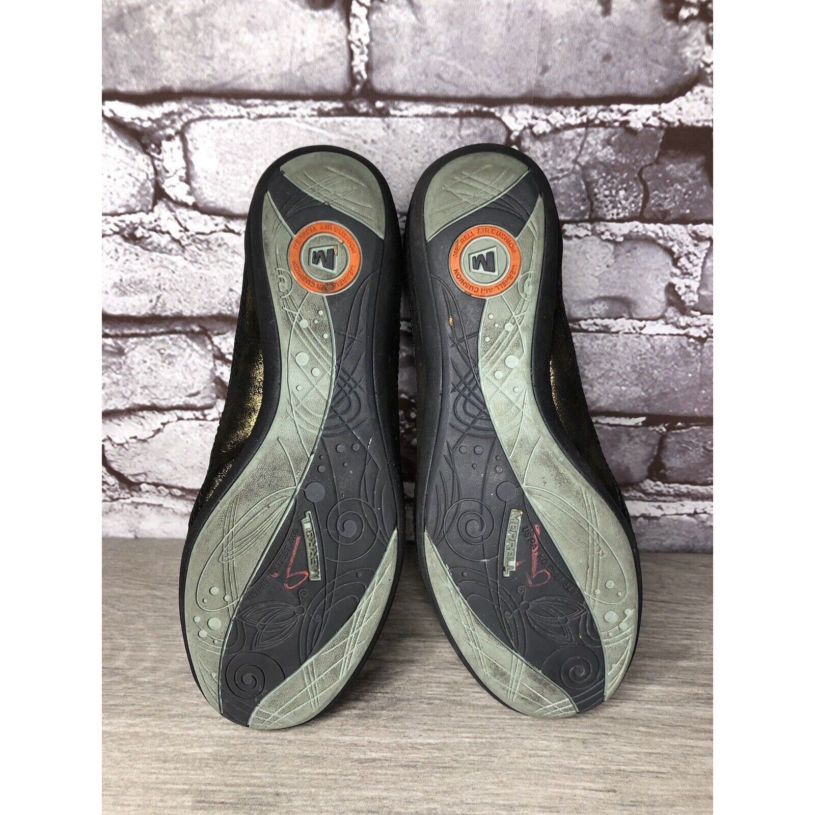 Merrell Merrell Arabesque Black Gold Mesh Front Zip Athletic Shoes W Size US 7 / IT 37 - 6 Thumbnail