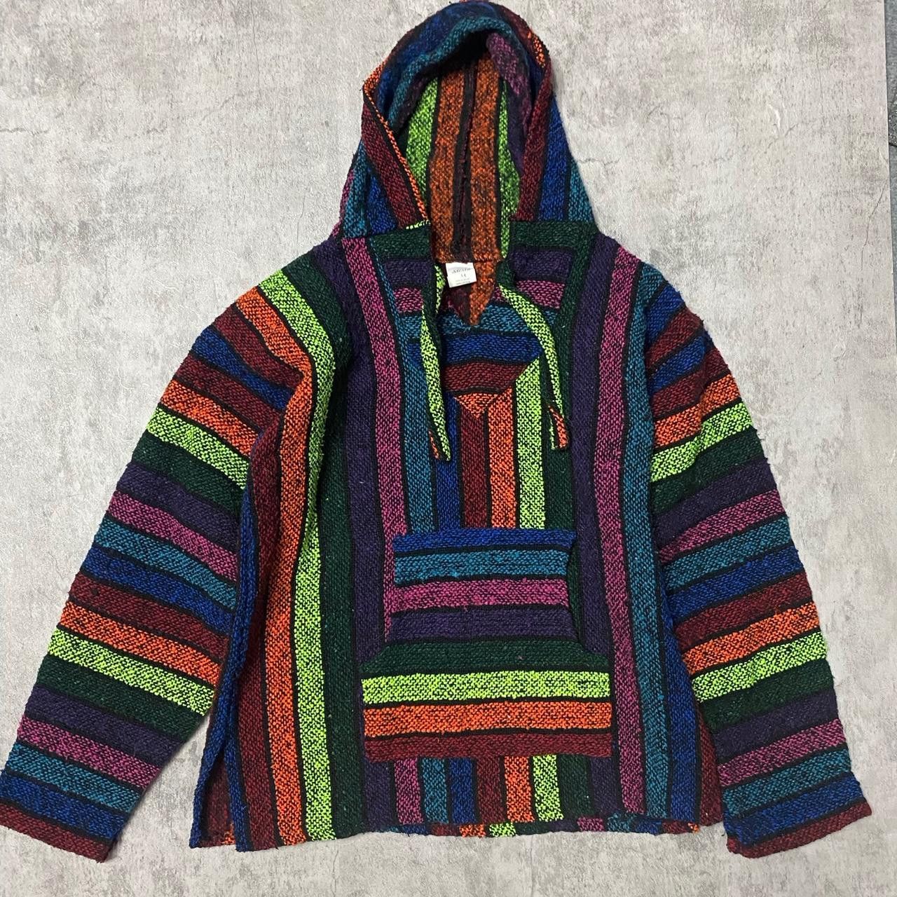 Other Multi-coloured striped hoodie with a pocket Size US M / EU 48-50 / 2 - 1 Thumbnail