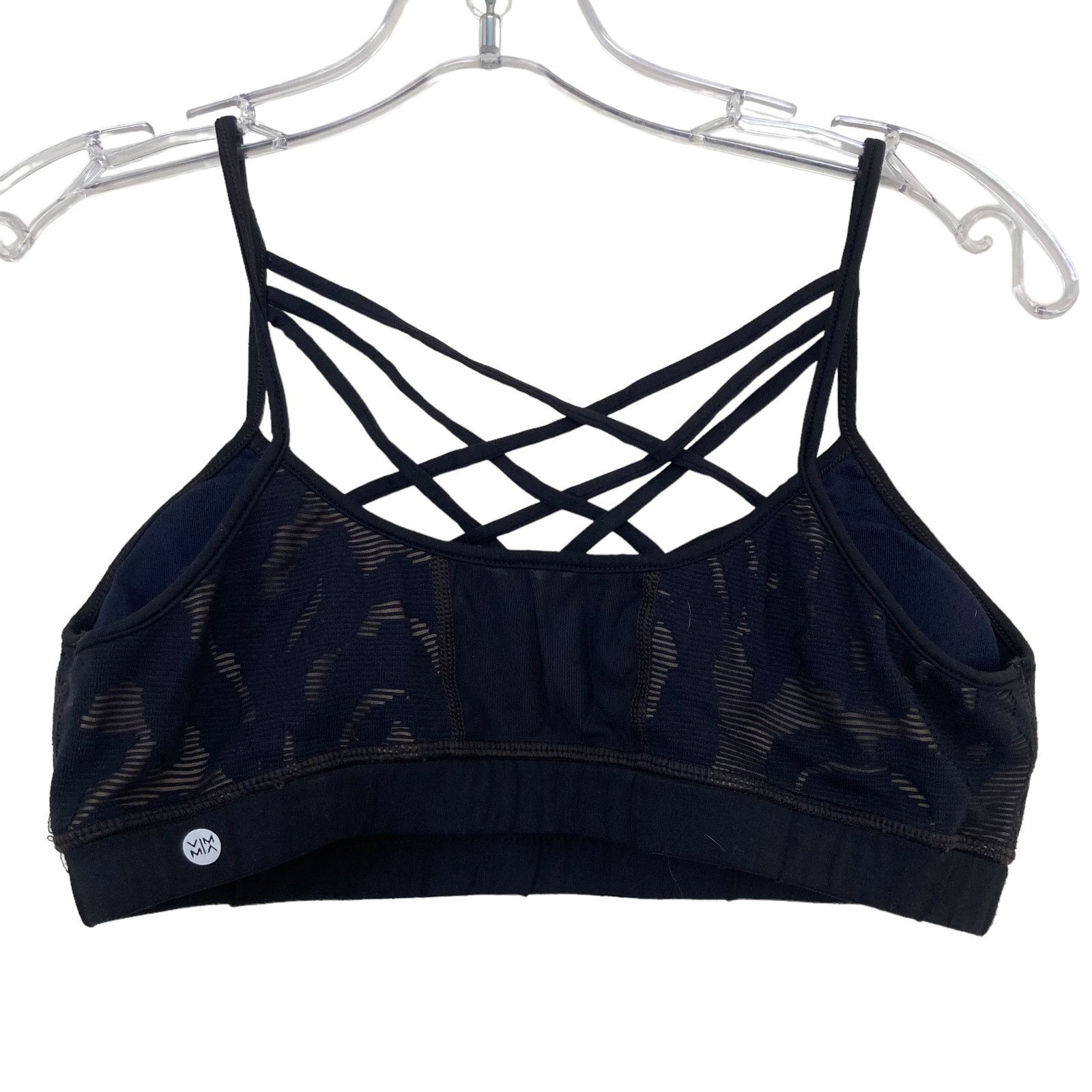 Other Vimmia Black Mesh Overlay Sports Bra Sz M Size ONE SIZE - 3 Thumbnail
