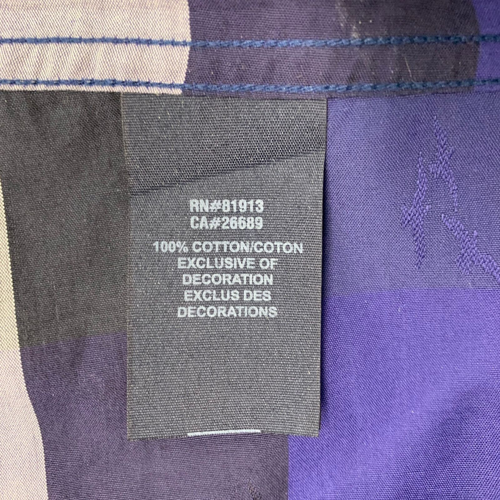Robert Graham Size L Blue Black Grey Stripe Cotton Short Sleeve Shirt Size US L / EU 52-54 / 3 - 11 Thumbnail