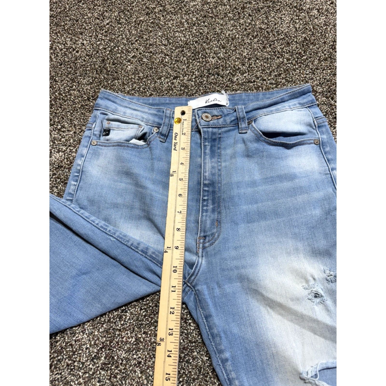 Vintage Kancan Women's Jeans Size 28 Blue Distressed Skinny Denim Lot Of 2 - 9/28 Size 28" / US 6 / IT 42 - 6 Thumbnail