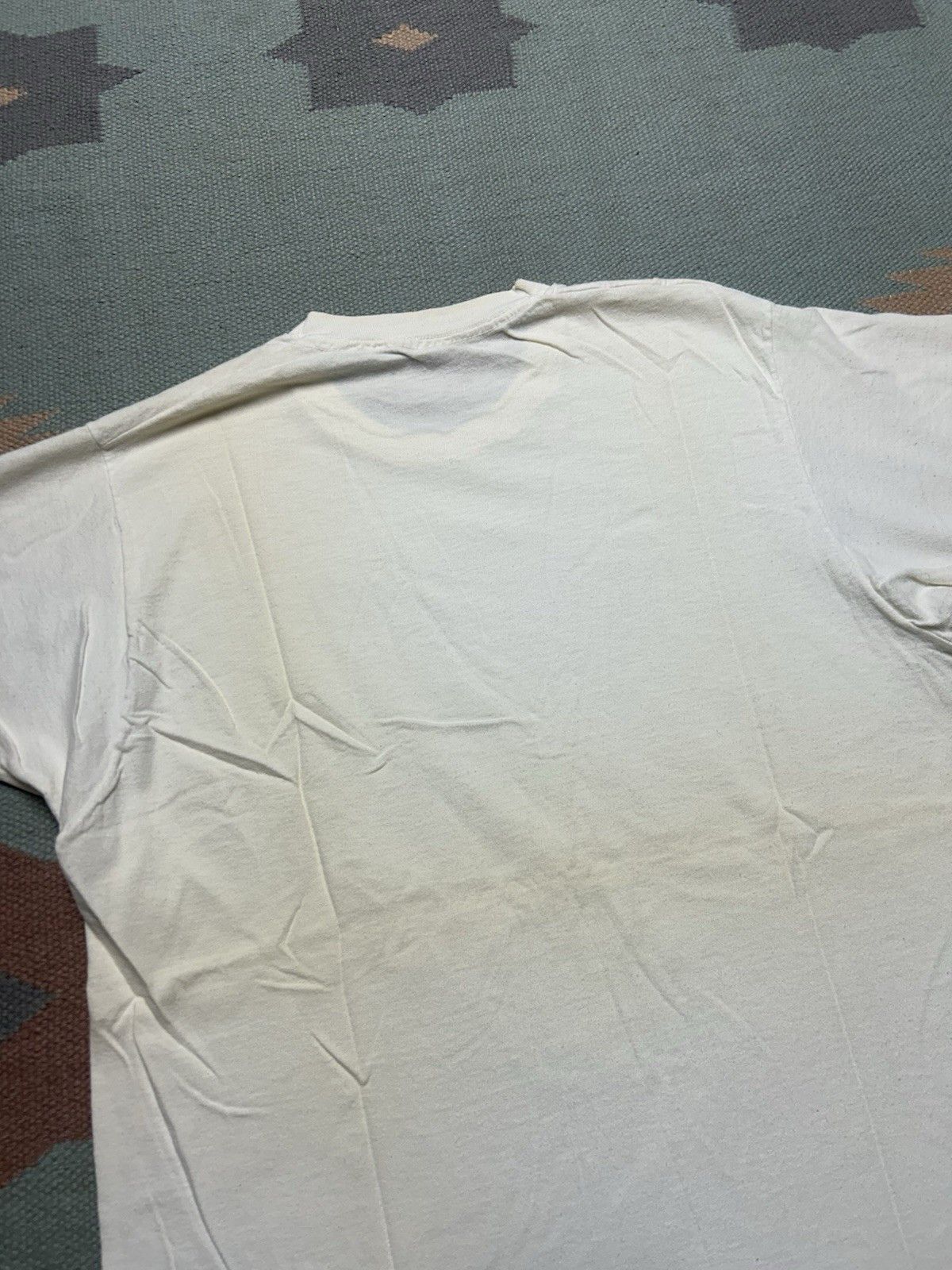 Vintage Vintage 70s blank white t shirt fruit of the loom cotton L Size US L / EU 52-54 / 3 - 10 Thumbnail