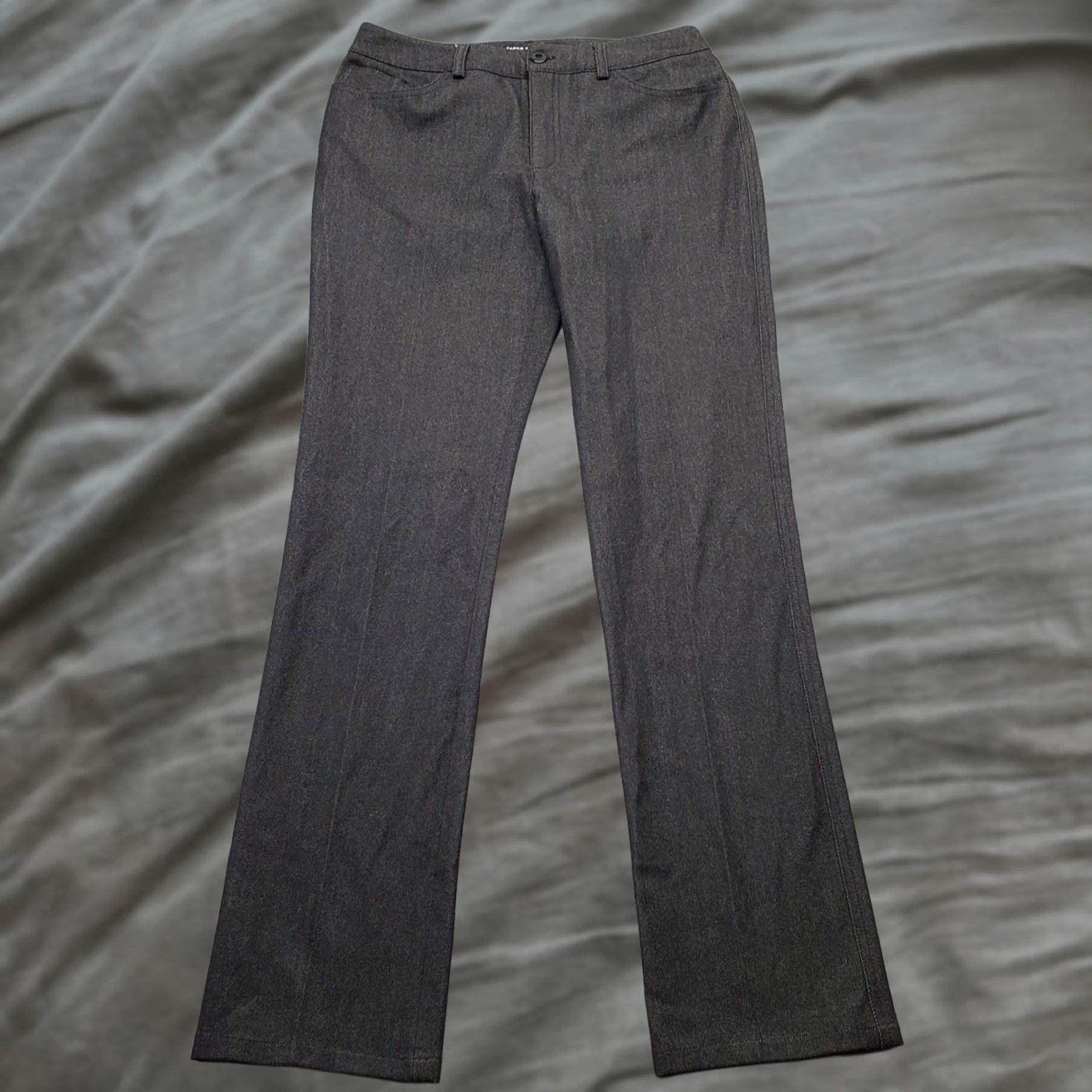 CLOT Peace of Cloth Panticular Pants Womens 4 Gray Stretch Flat Front Straight Leg Pants Size 27" / US 4 / IT 40 - 1 Thumbnail