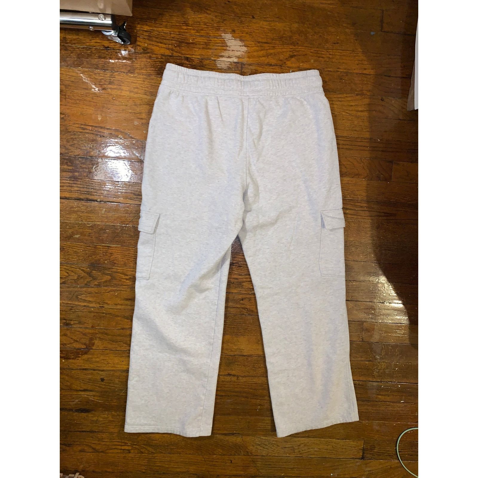 Calvin Klein Calvin Klein Cargo Sweatpants Mens Large Light Grey Size US 32 / EU 48 - 7 Thumbnail
