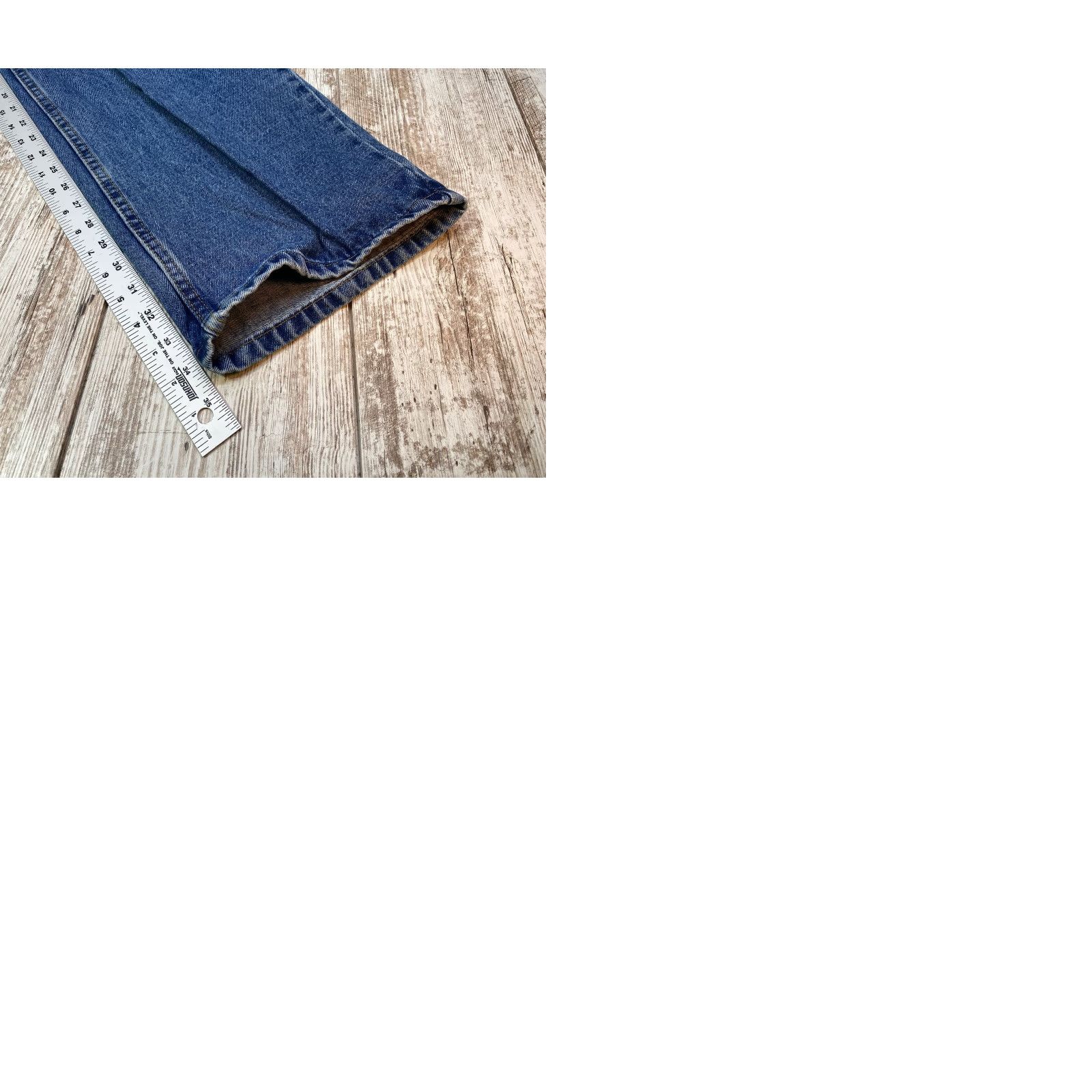 Polo Ralph Lauren VINTAGE Polo Jeans Co Ralph Lauren Jeans Men 38X34 Loose Baggy Full Leg Blue 80s 90s Retro Designers Mens Size US M / EU 48-50 / 2 - 10 Thumbnail