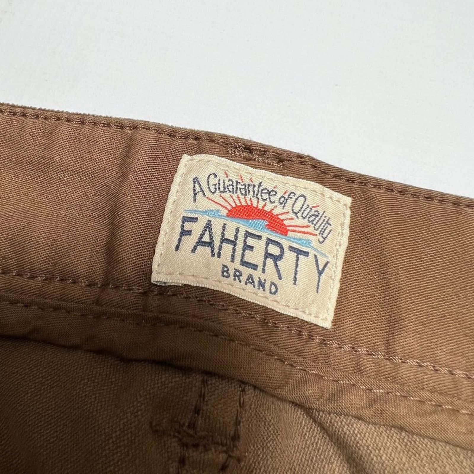 Faherty Faherty Stretch Corduroy 5-Pocket Pant Brown Slim Fit 38x29 Size US 38 / EU 54 - 5 Thumbnail