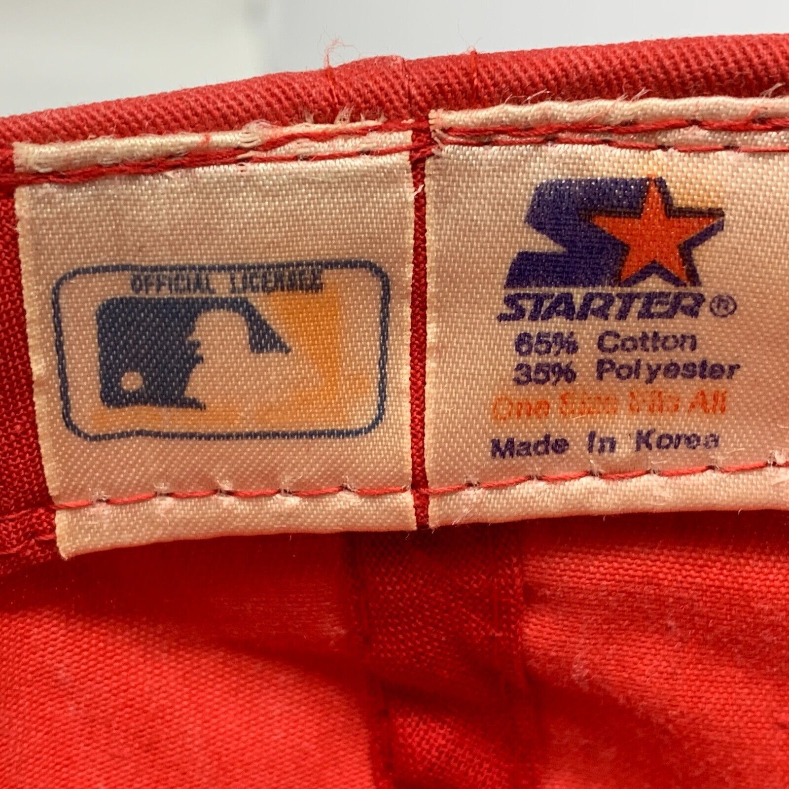 Starter Vintage 90s Cincinnati Reds Hat Baseball Cap Starter MLB Red Size ONE SIZE - 11 Thumbnail