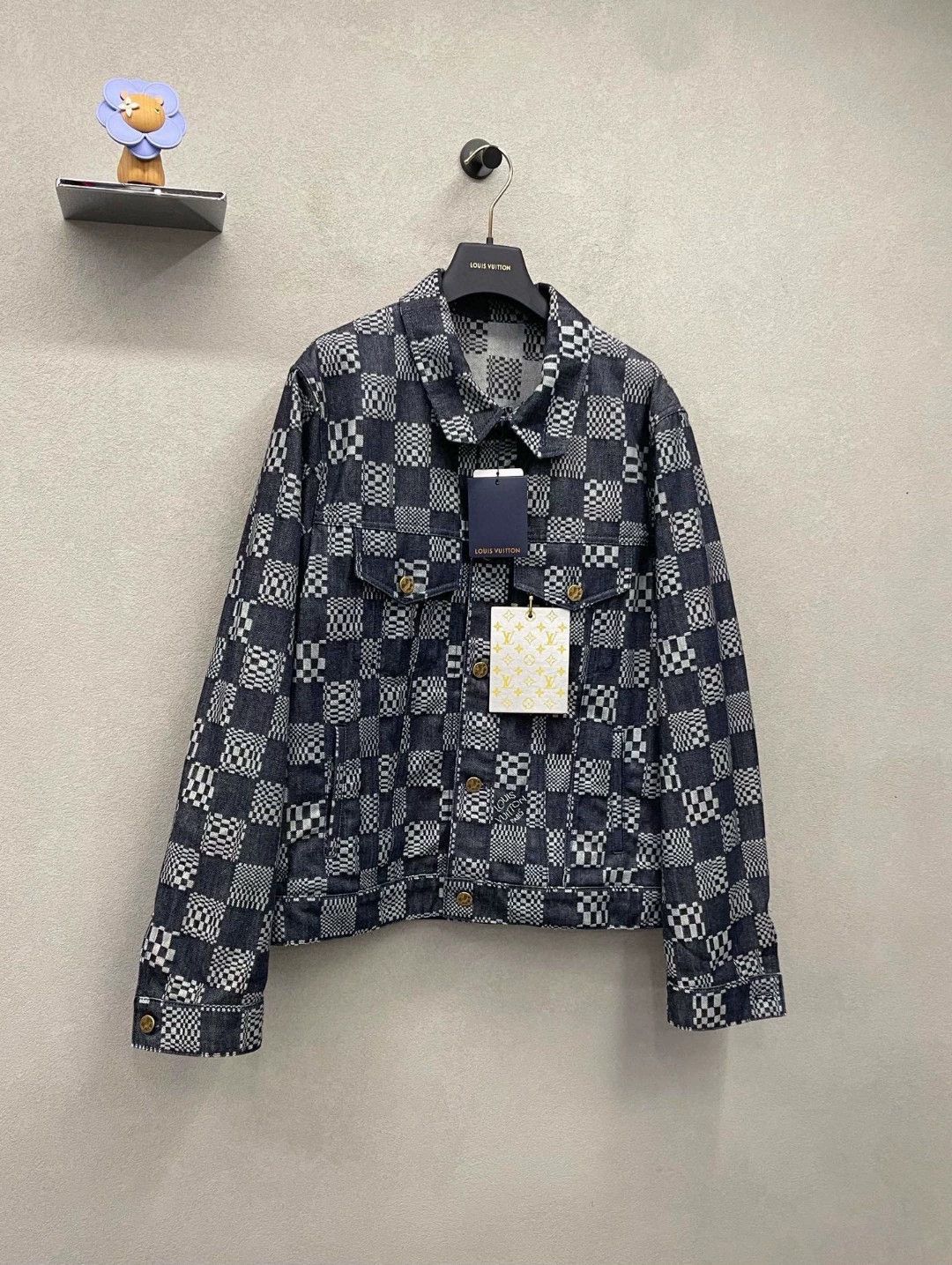 Louis Vuitton lv checkered denim jacket size 54 Size US L / EU 52-54 / 3 - 3 Thumbnail