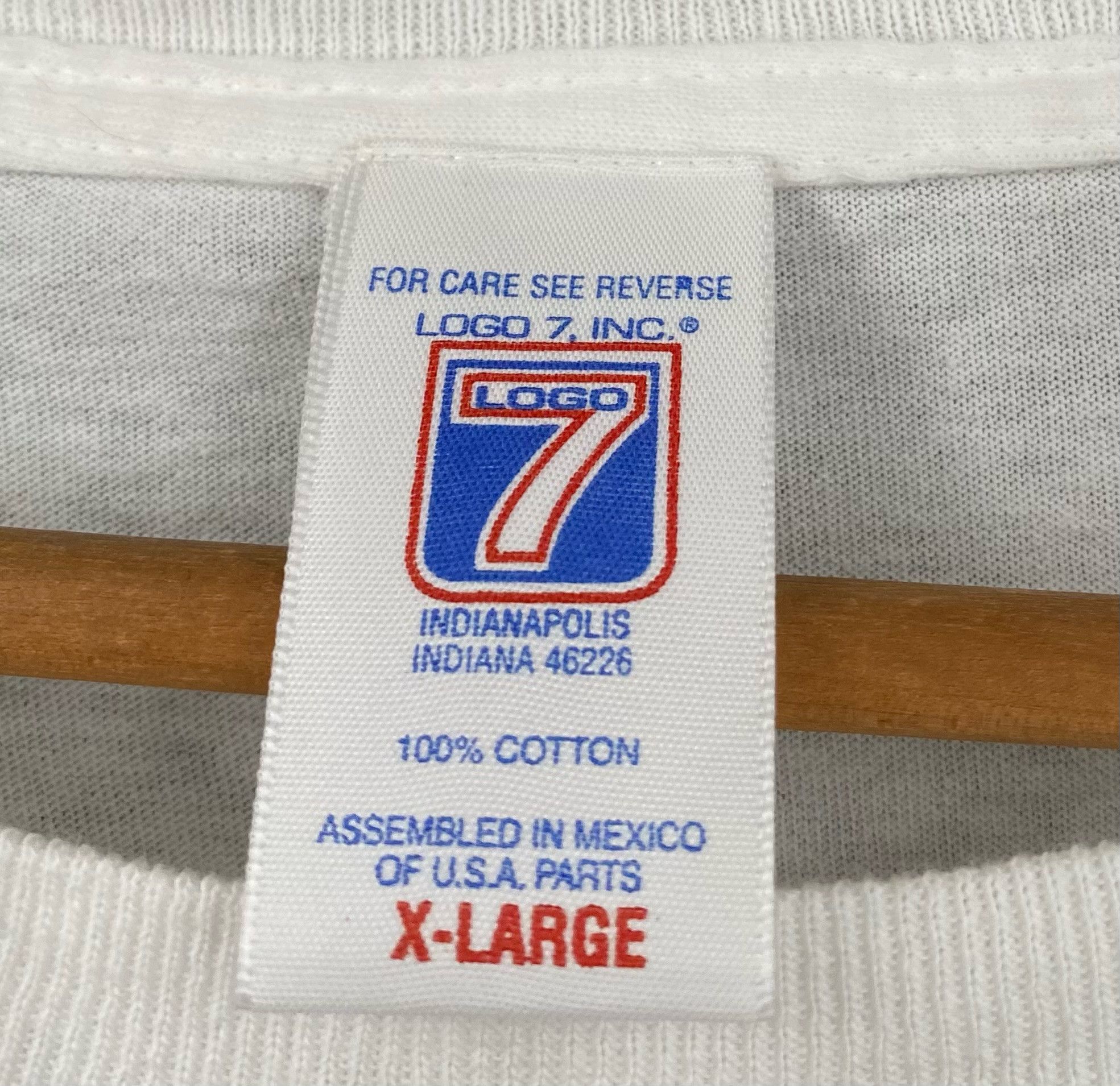 Logo 7 1999 Super Bowl Miami Falcons vs Broncos T-Shirt Large Size US L / EU 52-54 / 3 - 4 Thumbnail