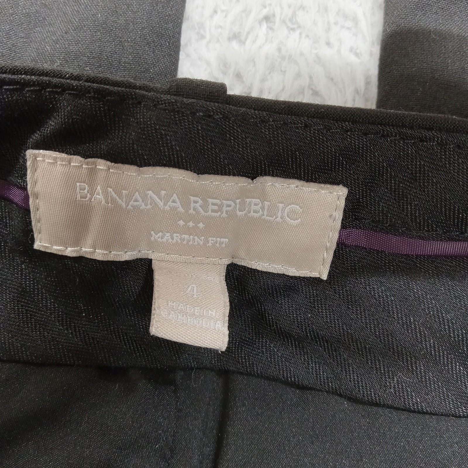 Banana Republic Banana Republic Pants 4 32X32 Business Lined Black Workwear Size 32" / US 10 / IT 46 - 6 Thumbnail