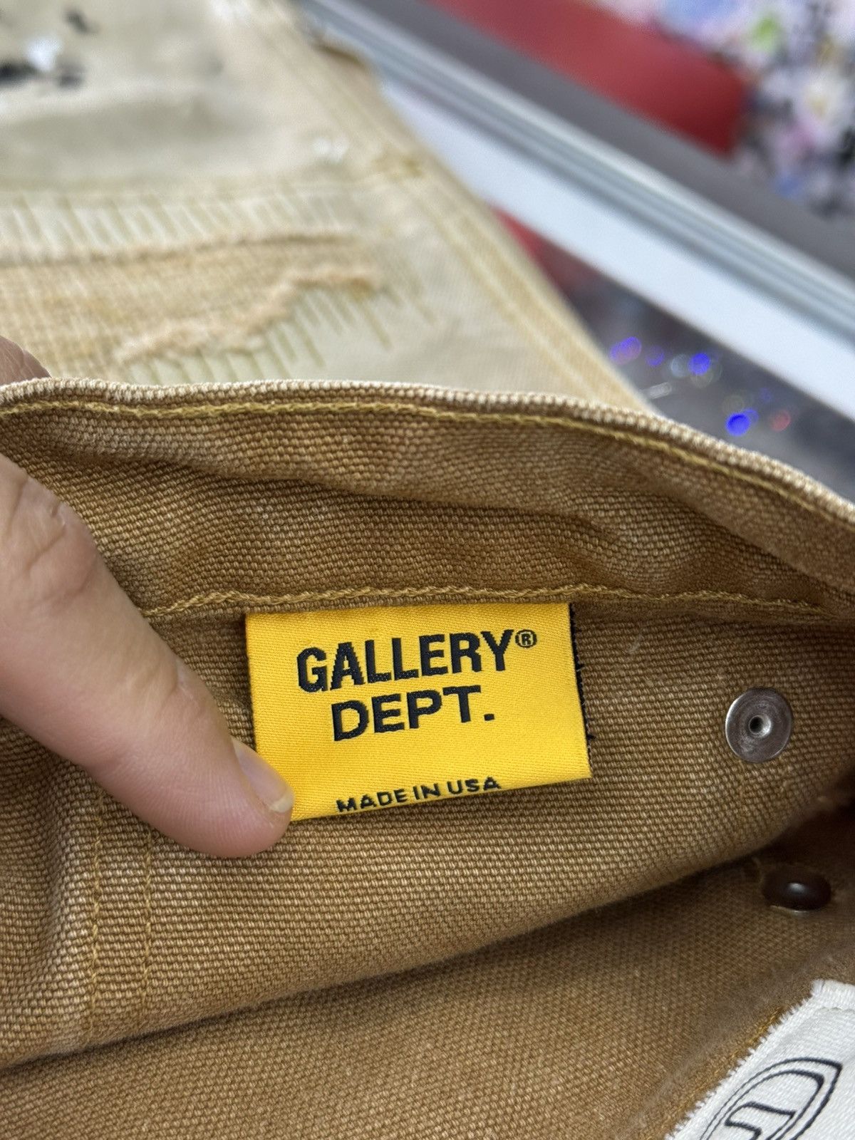 Gallery Dept. Gallery Dept Branko Carpenter Denim Jeans Tan Size US 33 - 11 Thumbnail