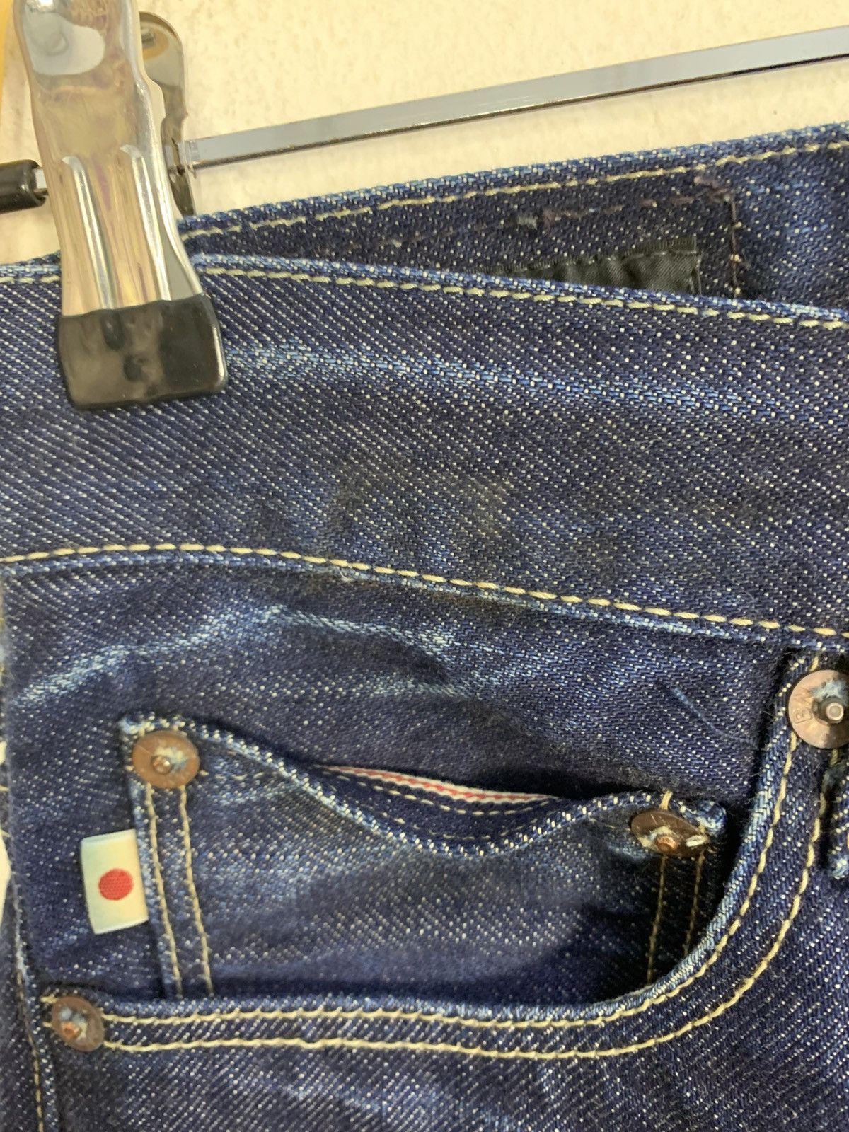 Japanese Brand 90s Back Number Jean Diadem Indigo Selvedge Denim Jeans Size US 28 / EU 44 - 13 Thumbnail