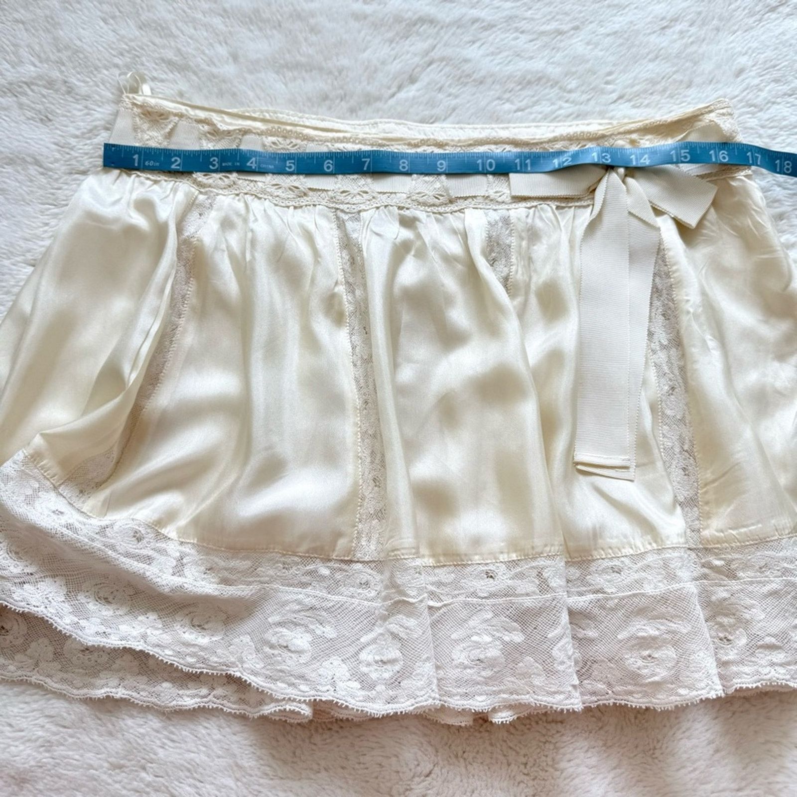 LoveShackFancy NEW!!!! LoveShackFancy ivory skirt size 8 US Size 30" / US 8 / IT 44 - 6 Thumbnail