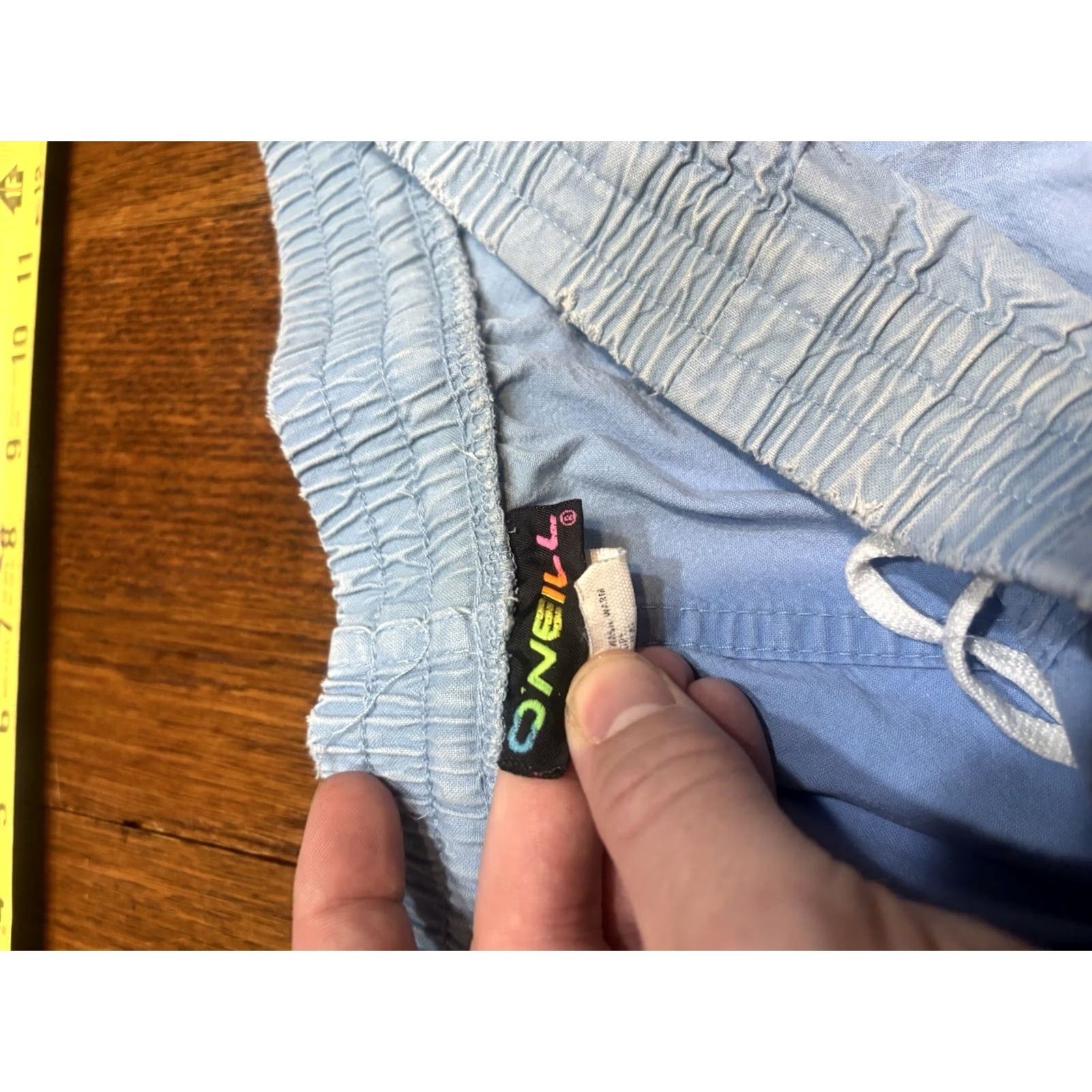 O'Neill VINTAGE O'neill Shorts M Blue 100% Cotton Surf Skate Beach 80s 90s retro Board OP USA Size US 31 - 5 Thumbnail