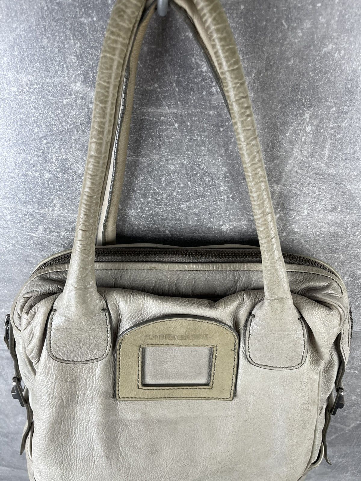 Diesel × Vintage Diesel Avant Garde Archives Y2K Leather White Tote Bag Size ONE SIZE - 5 Thumbnail