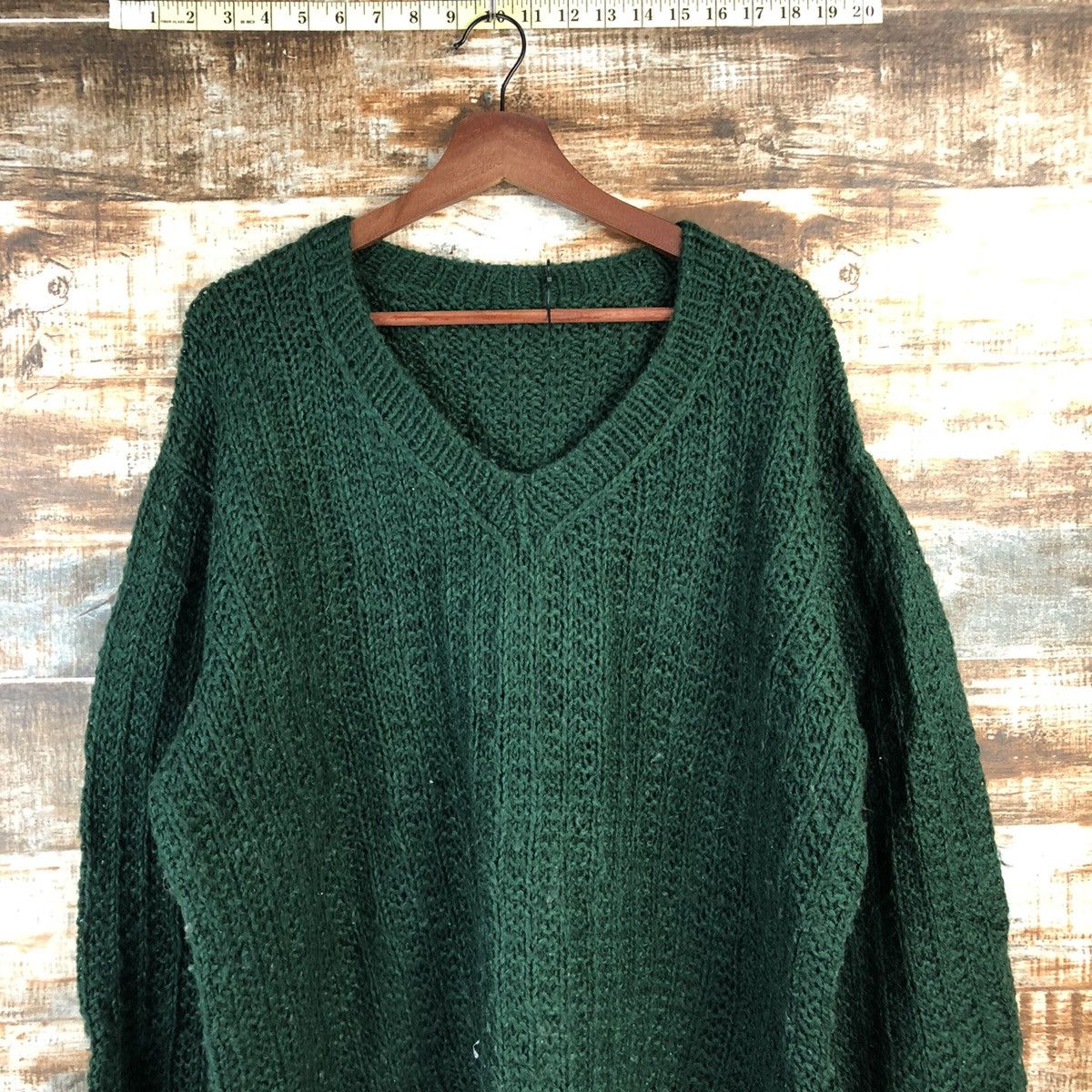 Japanese Brand DL Japan handmade vintage Green Knitwear #C552 Size US XL / EU 56 / 4 - 2 Thumbnail