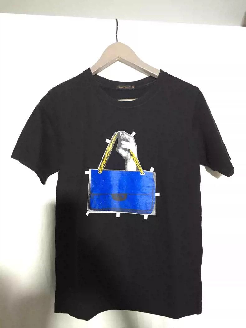 image of Undercover “Paper Doll” Chanel Bag Spoof T-Shirt in Black, Men's (Size Small)