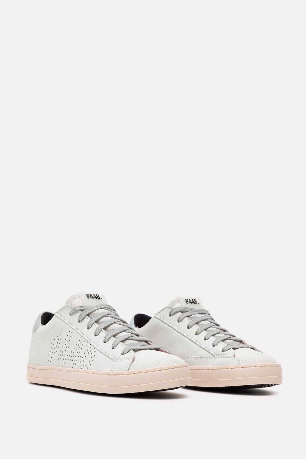 P448 P448 John Morea Leather Sneaker Shoes White ( 40 ) Size US 10 / IT 40 - 1 Thumbnail