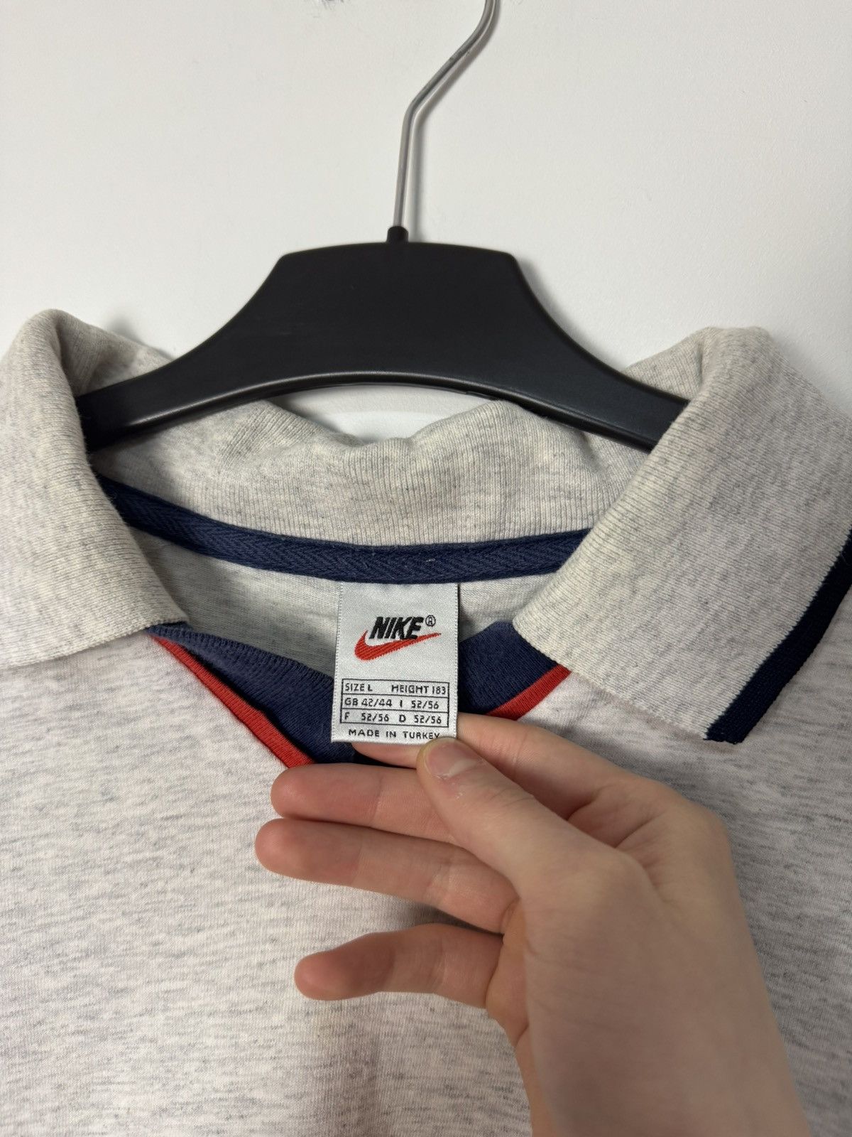 Nike Vintage 90s Nike Swoosh Logo Crewneck Sweatshirt Y2K Size US L / EU 52-54 / 3 - 7 Thumbnail
