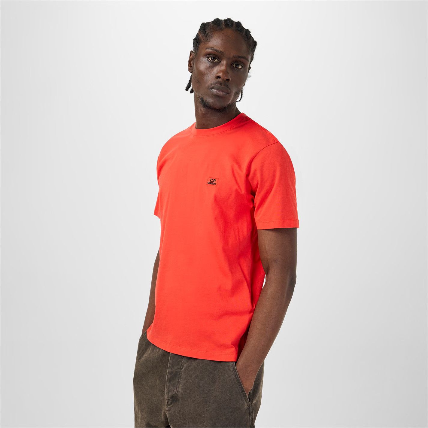 C.P. Company o1g2r1mq0426 Jersey T-Shirt in Red Size US XS / EU 42 / 0 - 2 Thumbnail