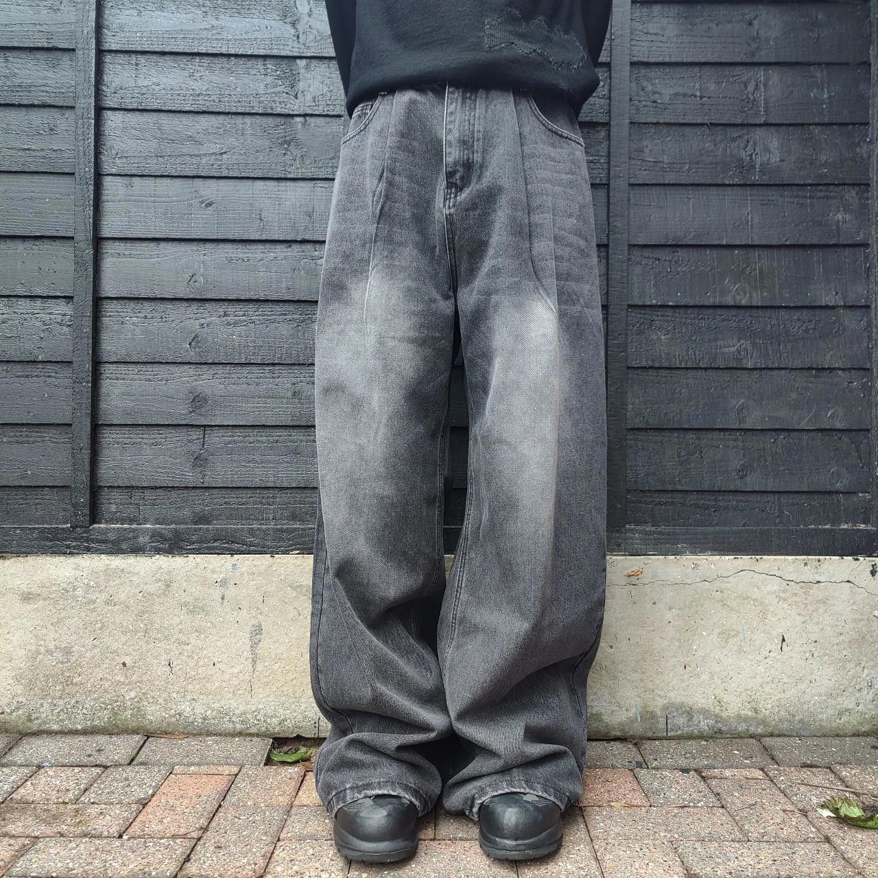 Other Japanese Grey Faded Baggy Denim Size US 32 / EU 48 - 1 Thumbnail