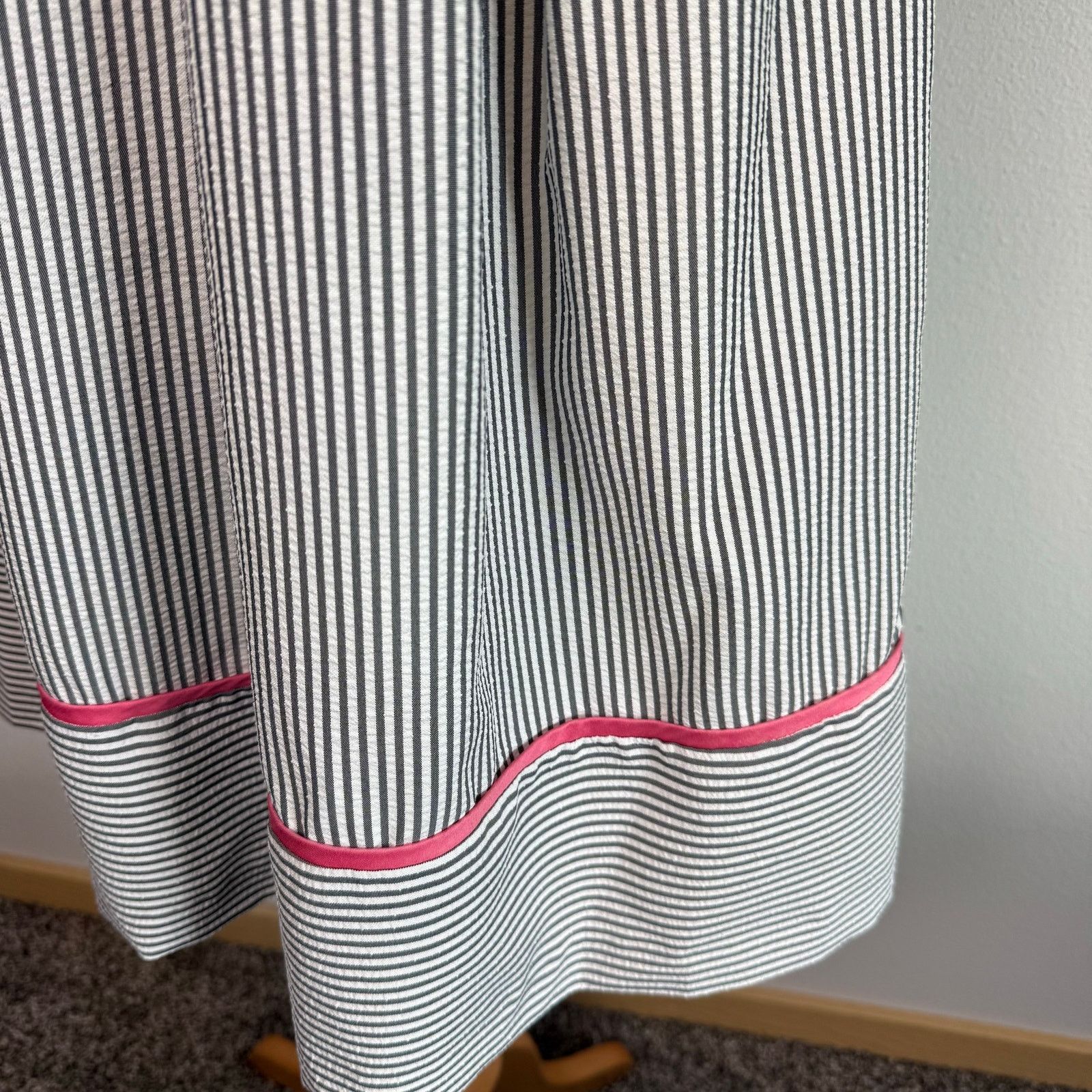 Other London Times Women's Blue Striped Dress with Pink details Size M / US 6-8 / IT 42-44 - 5 Thumbnail