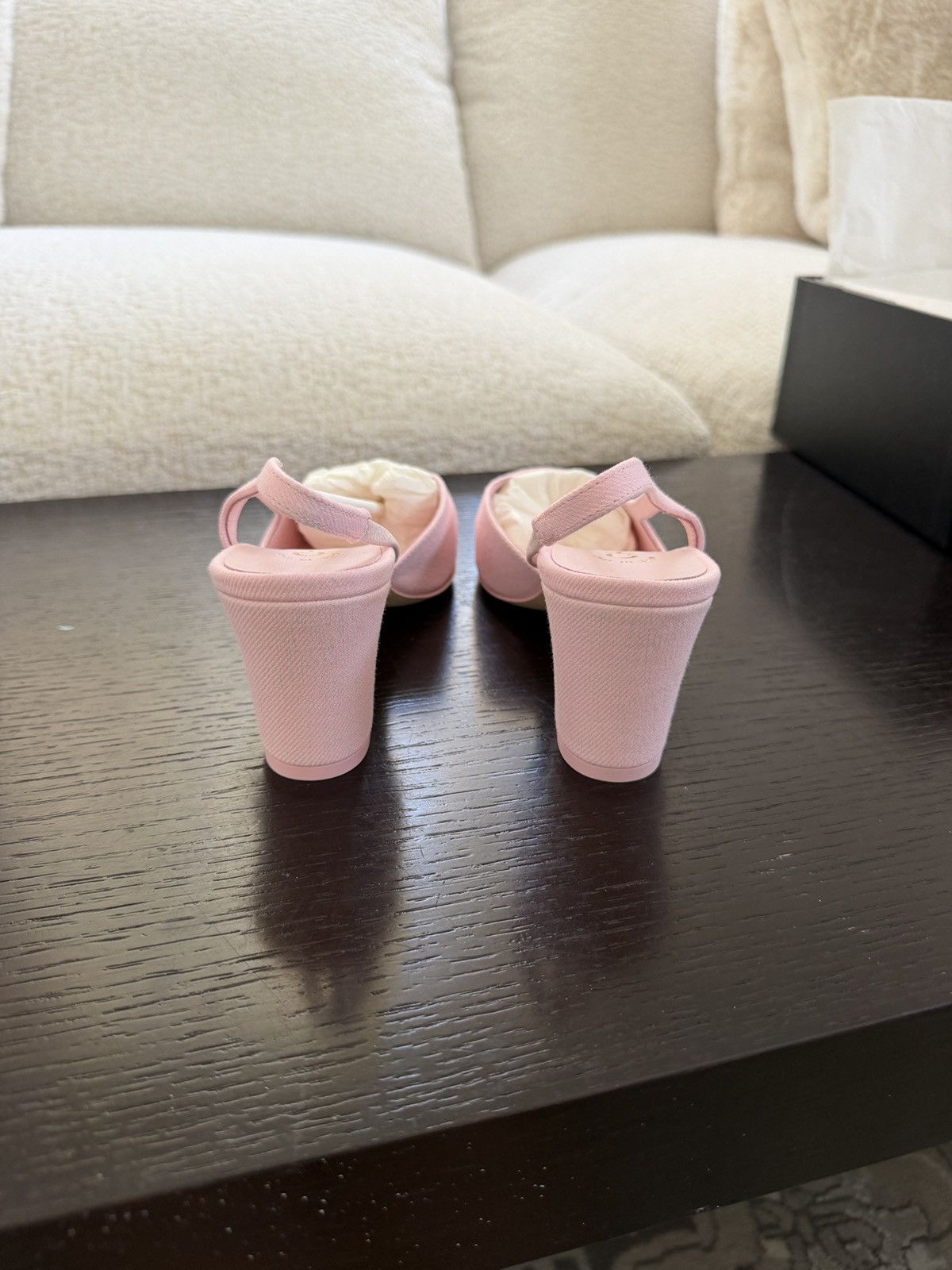 Chanel NEW chanel light pink denim slingbacks Size US 6.5 / IT 36.5 - 7 Thumbnail