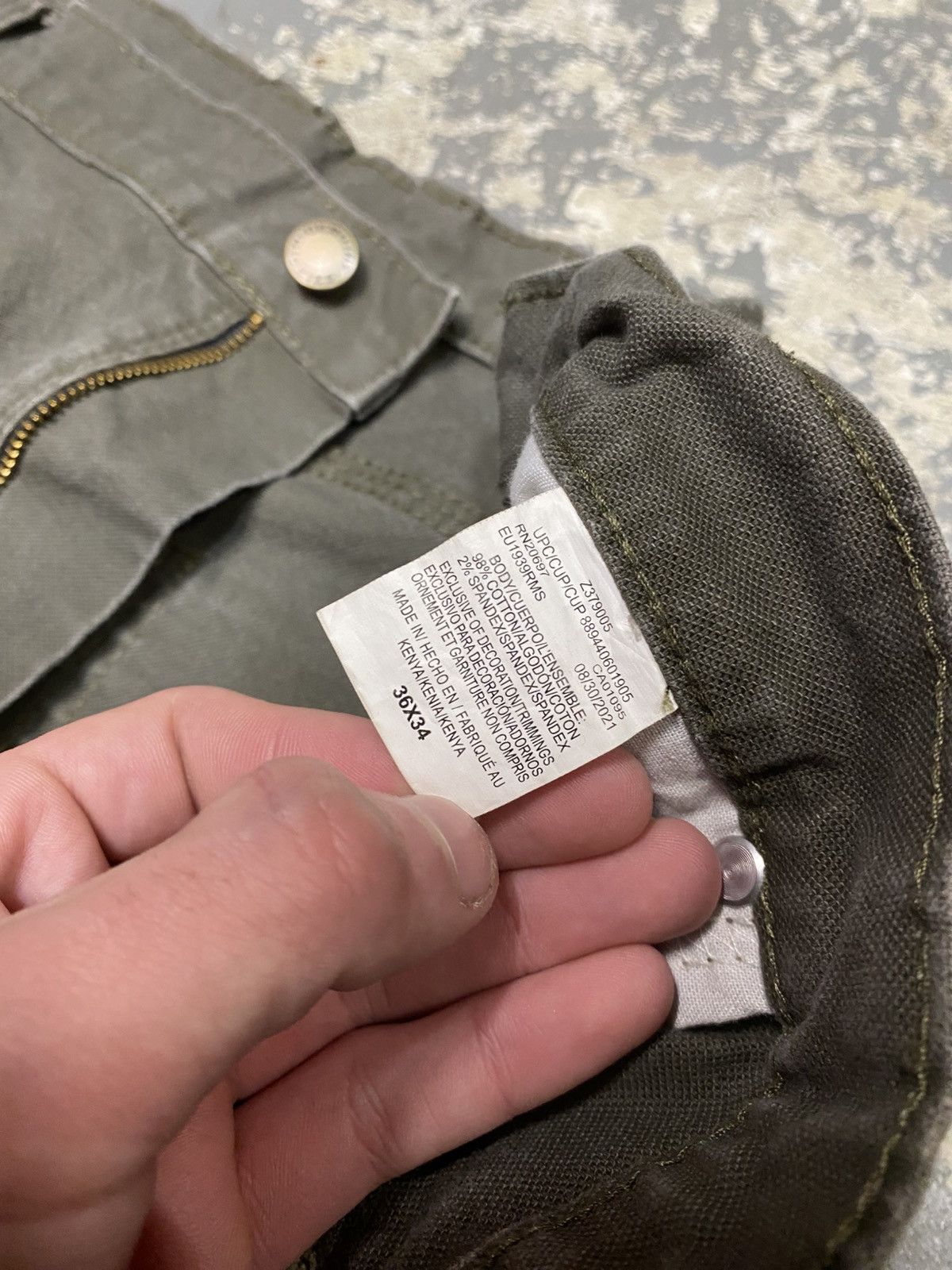 Carhartt × Dickies × Vintage Vintage Dickies Green Faded Carpenter Baggy Fit Pants Size US 36 / EU 52 - 5 Thumbnail