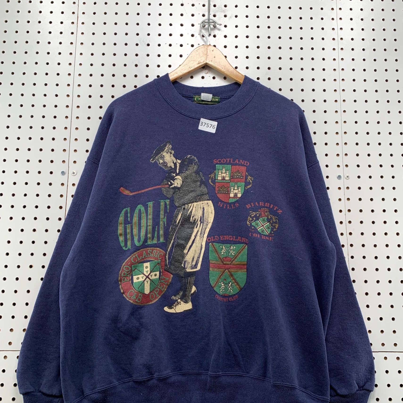 Croft & Barrow VINTAGE Croft & Barrow Sweatshirt Mens XL Blue Golf Graphic Crewneck USA 90s Pullover Sweatshirt Mens Size US XL / EU 56 / 4 - 3 Thumbnail