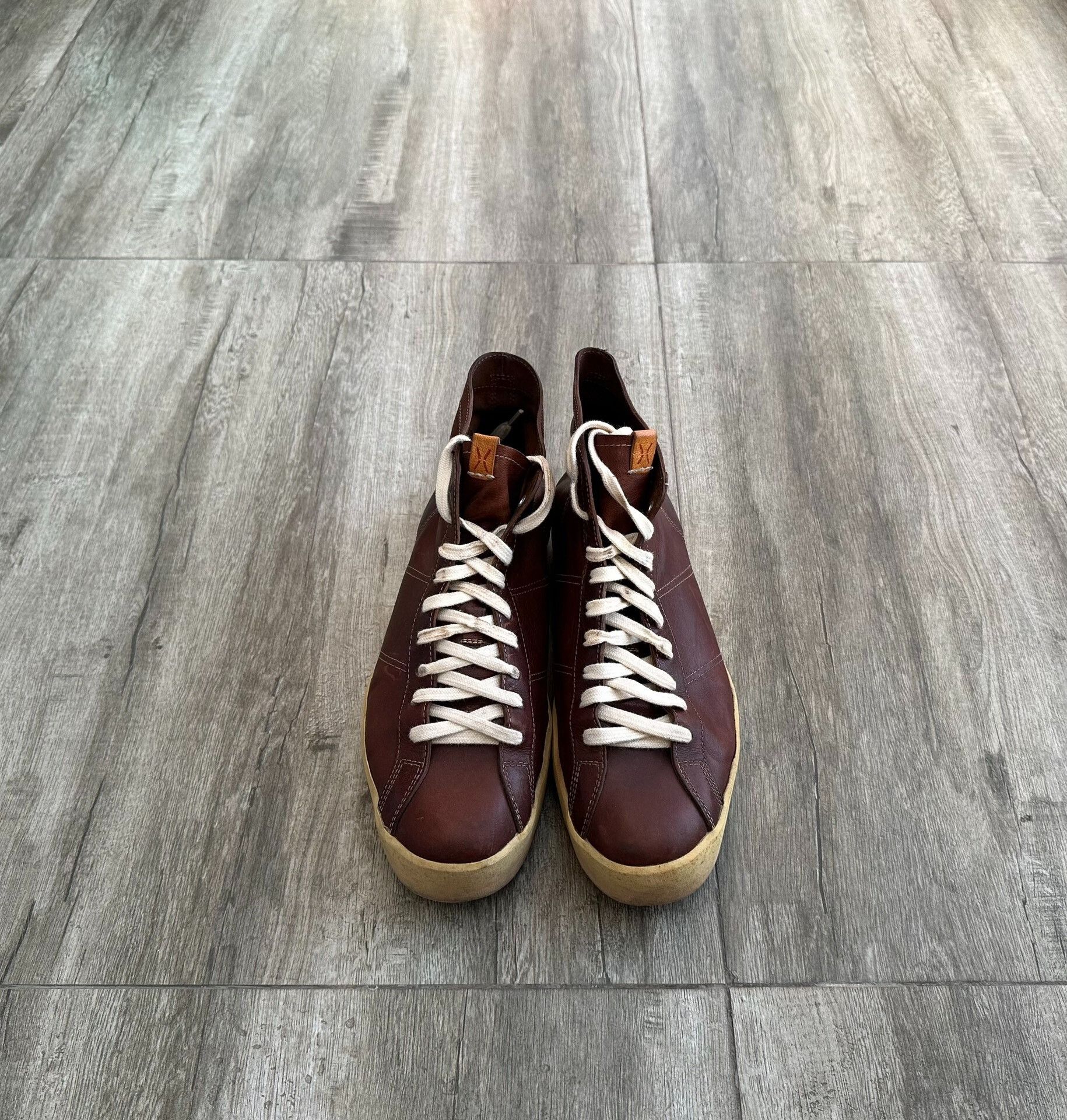 Visvim Visvim Foley Hi-Folk Leather High-Top Sneakers Size US 10 / EU 43 - 1 Thumbnail