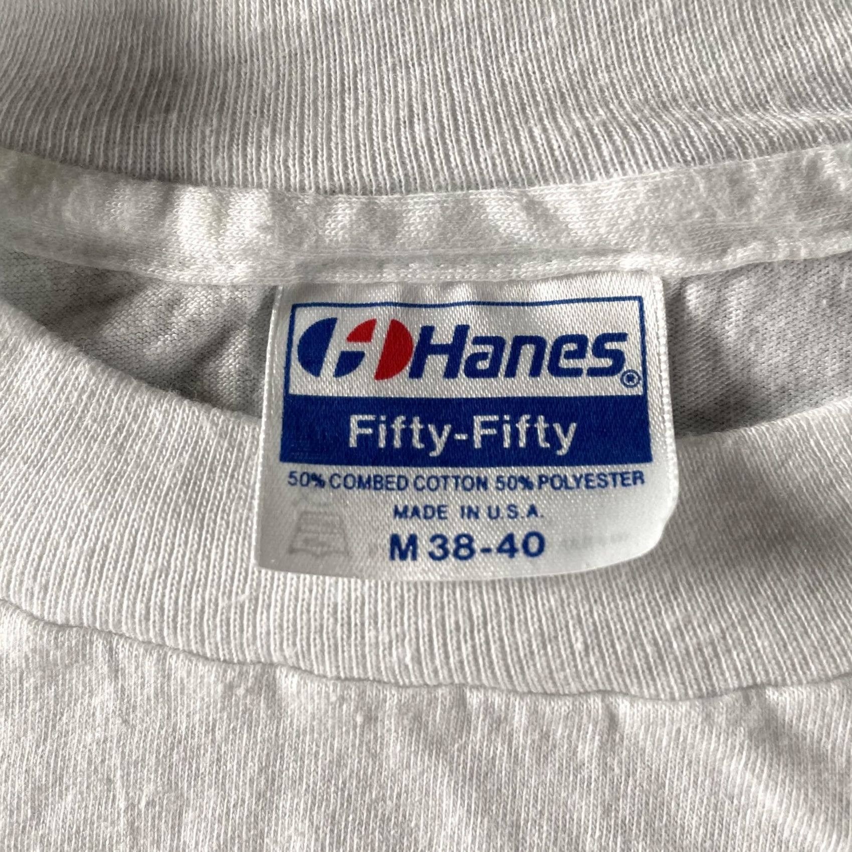 Hanes VINTAGE Merrill Lynch Shirt Mens M White Hanes Fifty-Fifty Made USA Tee Size US M / EU 48-50 / 2 - 3 Thumbnail