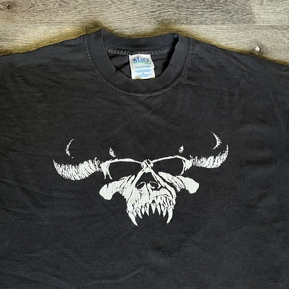 Band Tees Vintage 90s Danzig Self Titled Album Skull Band Tee Misfits Size US XL / EU 56 / 4 - 3 Thumbnail