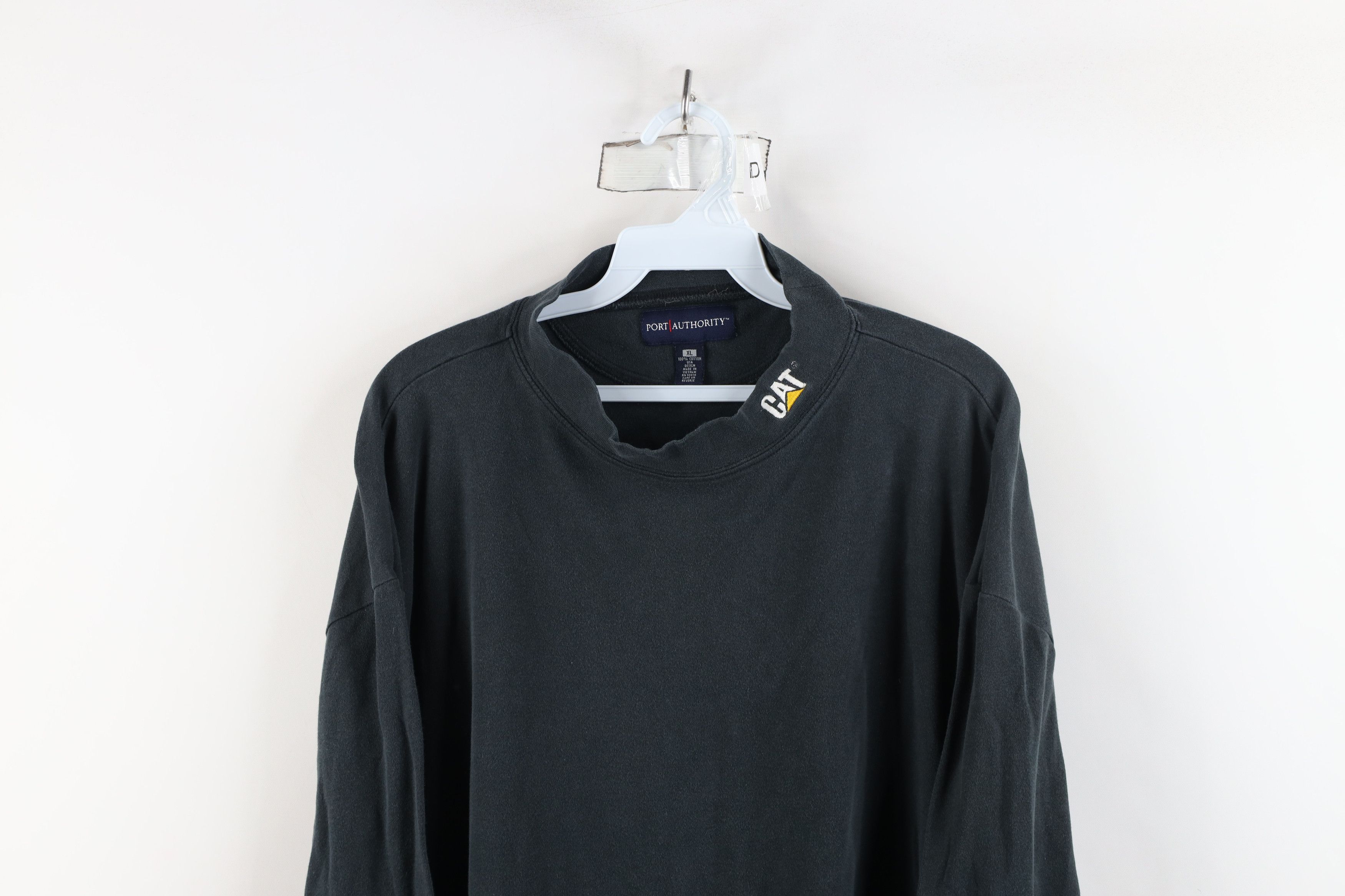 Vintage Vintage 90s Cat Caterpillar Mock Neck Long Sleeve T-Shirt Size US XL / EU 56 / 4 - 2 Thumbnail