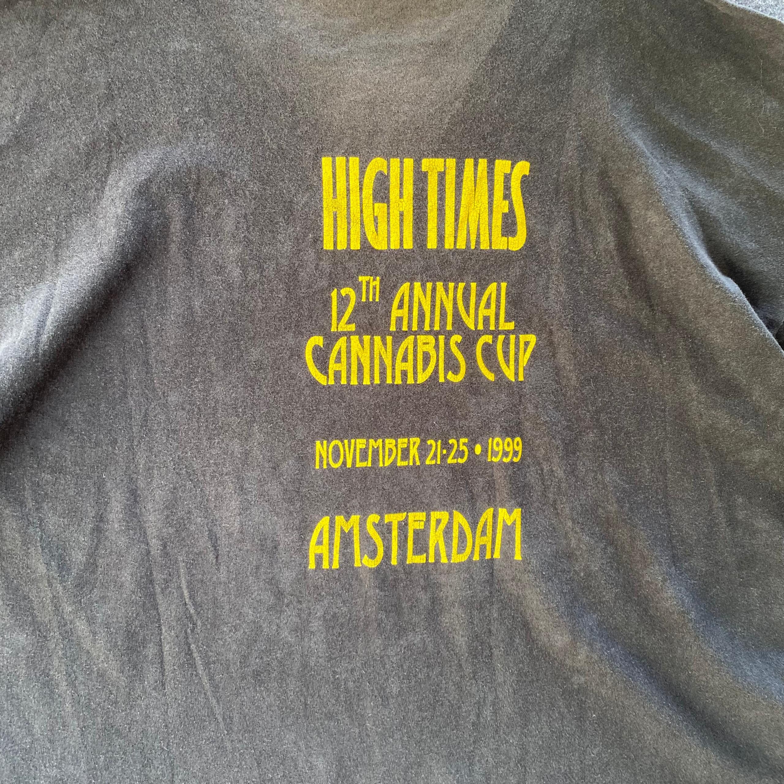 Vintage Vintage 90s High Times Annual Canabis Cup Tshirt Size US XL / EU 56 / 4 - 5 Thumbnail