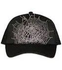 Sp5der Sp5der Web Rhinestone Trucker Hat Black Size ONE SIZE - 1 Thumbnail