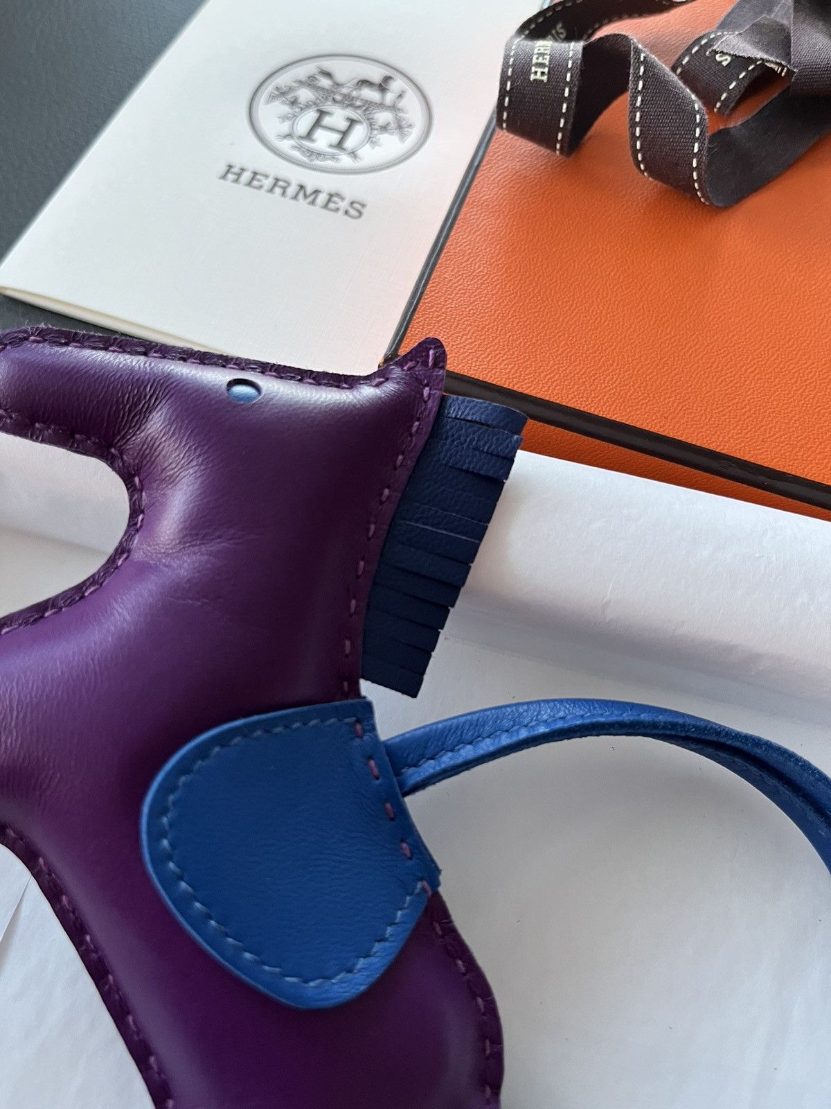Hermes Rare Brand New Hermes Rodeo MM Leather Horse Charm Size ONE SIZE - 8 Thumbnail