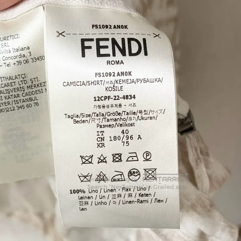 Fendi Fendi size 40 Striped shirt Size US XXS / EU 40 - 2 Thumbnail