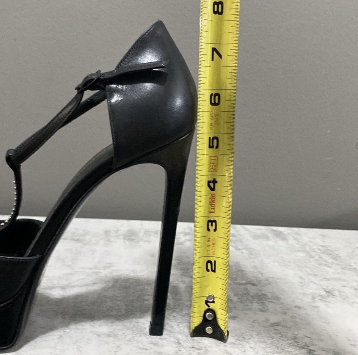 Saint Laurent Paris Saint Laurent | Studded Janis T-Strap | EUC | Hedi Slimane Size US 7.5 / IT 37.5 - 11 Thumbnail
