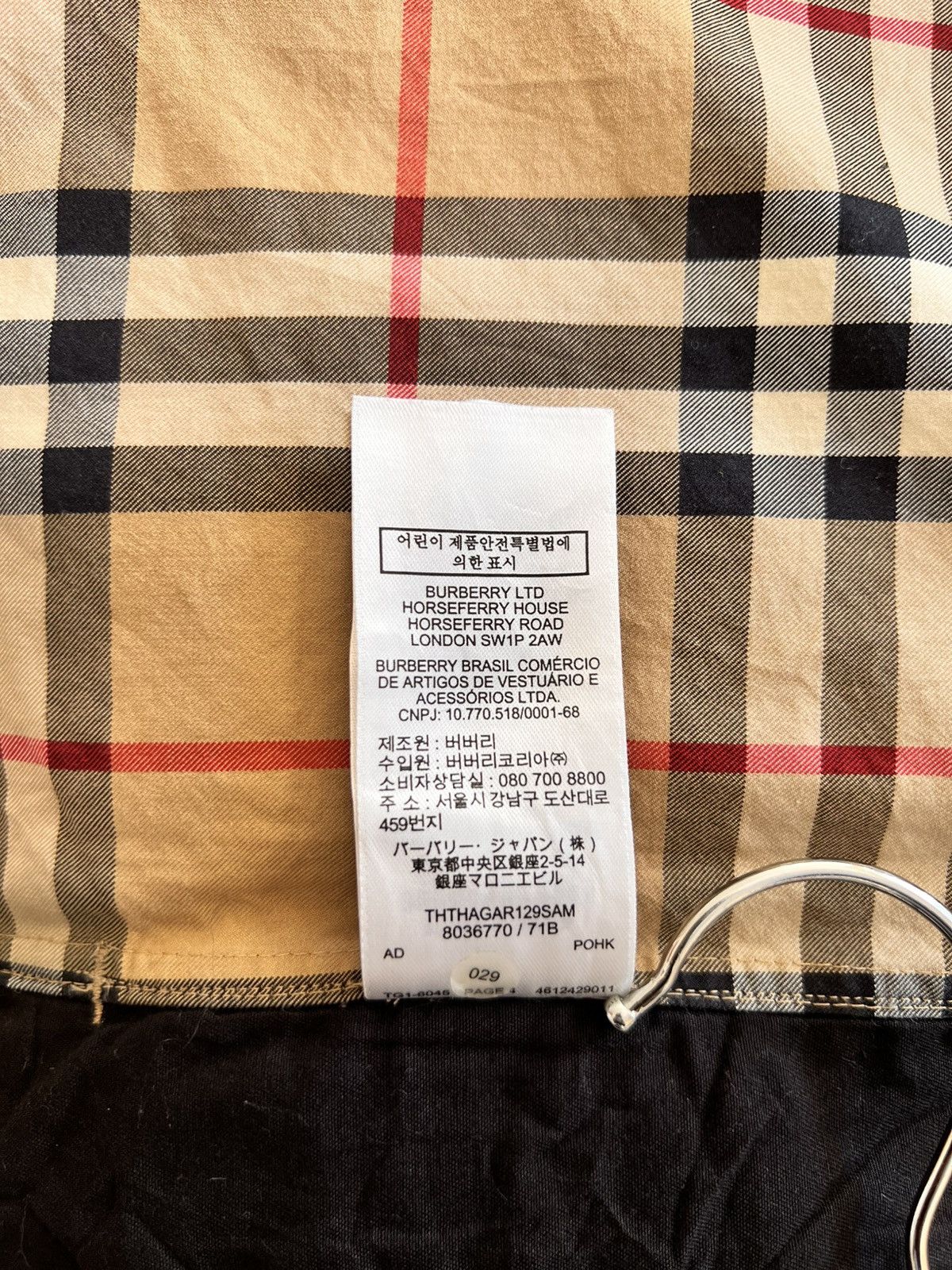 Burberry BURBERRY COLOR BLOCK PLAID ZIP JACKET Size US L / EU 52-54 / 3 - 13 Thumbnail