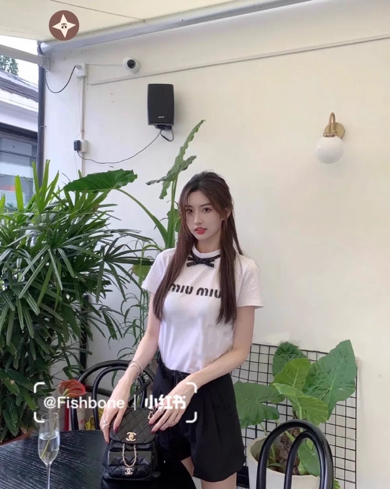 Miu Miu Miu Miu Women's White Bow Logo Short Sleeve Coco Chic Size XS / US 0-2 / IT 36-38 - 9 Thumbnail