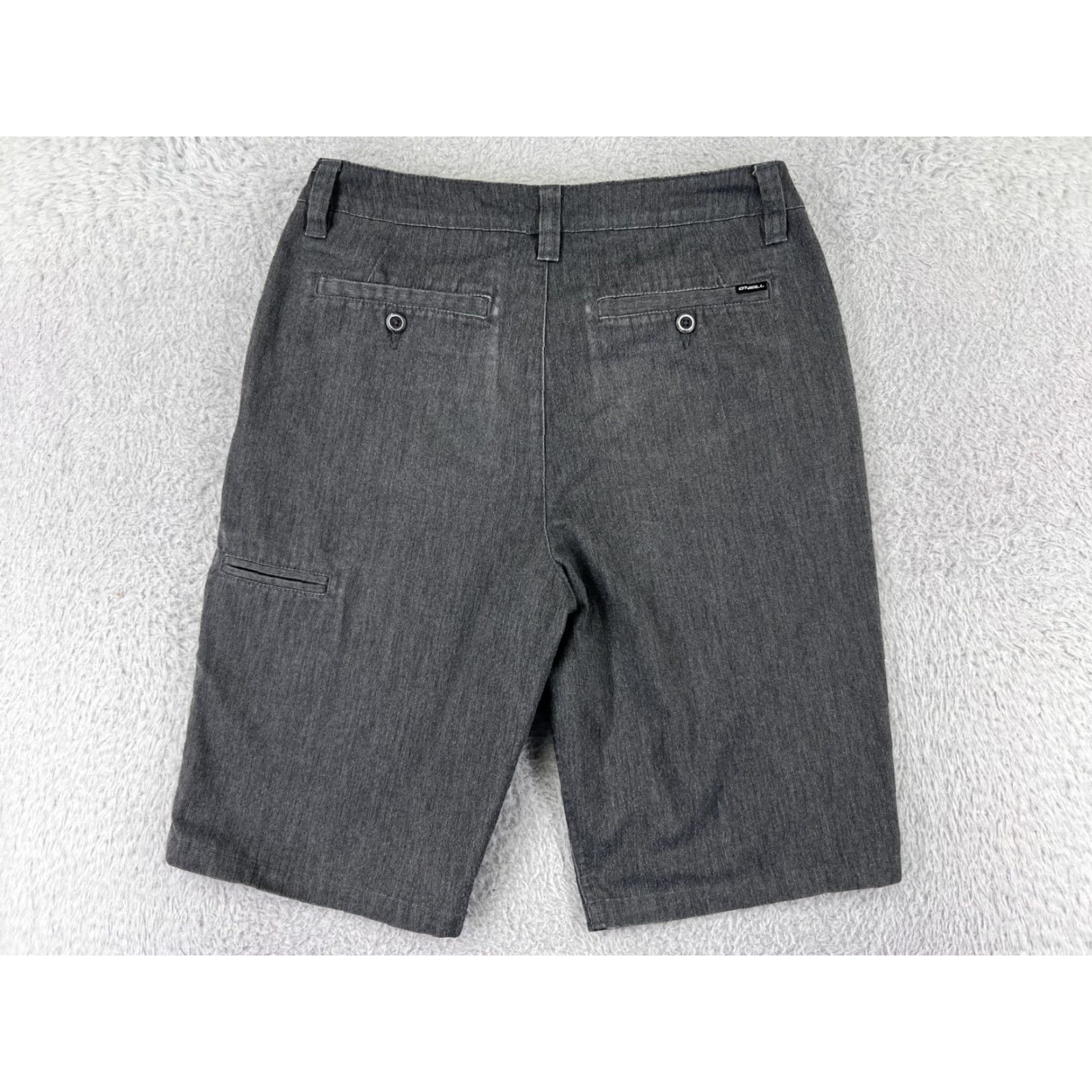 O'Neill O'Neill Shorts Men Gray 28 Denim Chino Heather Relaxed Fit Beach Polyester Blend Size US 28 / EU 44 - 2 Thumbnail