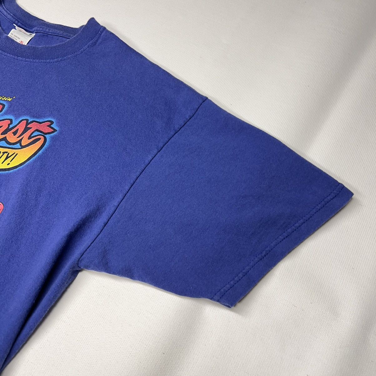 Anvil × Vintage VTG Car Tee Shirt Blue Hot Rod Classic Auto Graphic Retro Size US XL / EU 56 / 4 - 2 Thumbnail