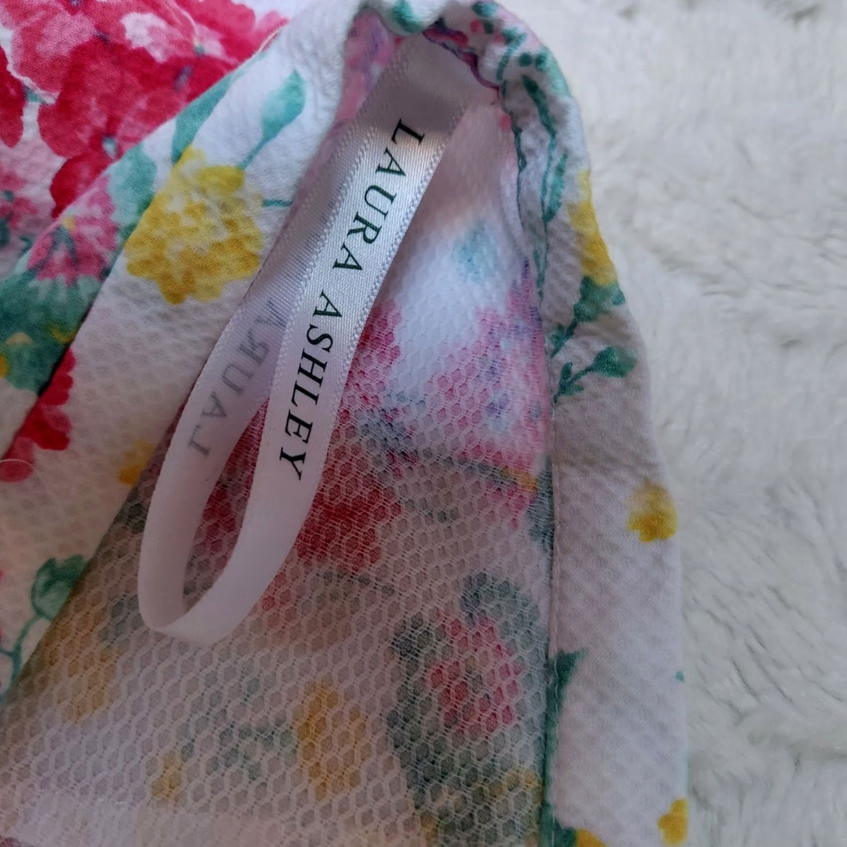 Laura Ashley Laura Ashley Womens Cotton Multicolor Floral High Rise Cropped Pants Size 10 Size 32" / US 10 / IT 46 - 3 Thumbnail