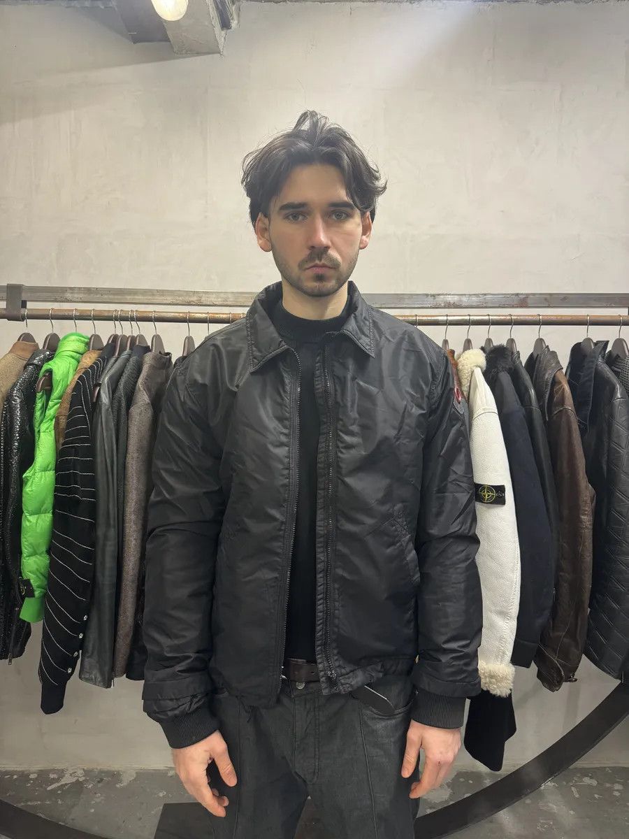 Armani 2000s Armani Black Nylon Bomber Jacket Size US L / EU 52-54 / 3 - 2 Thumbnail